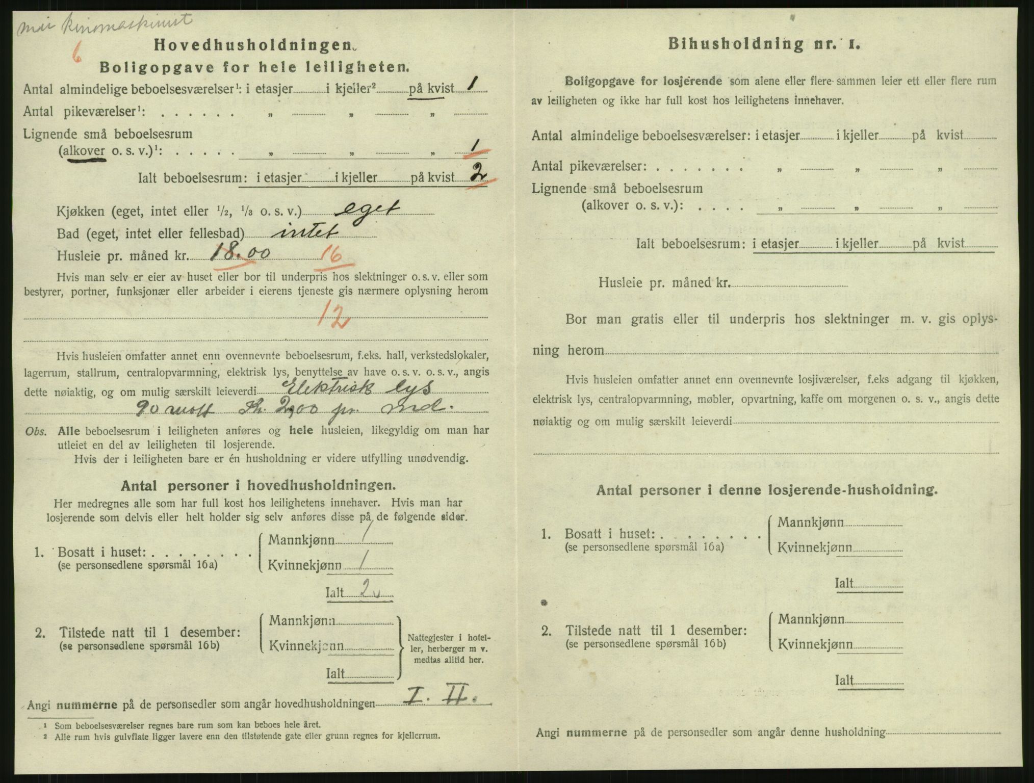 SAT, 1920 census for Namsos, 1920, p. 1316