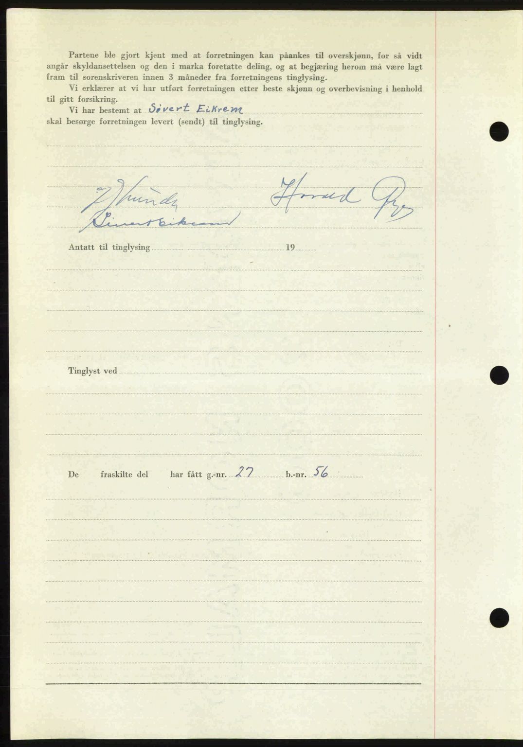 Romsdal sorenskriveri, AV/SAT-A-4149/1/2/2C: Mortgage book no. A35, 1950-1950, Diary no: : 3922/1950