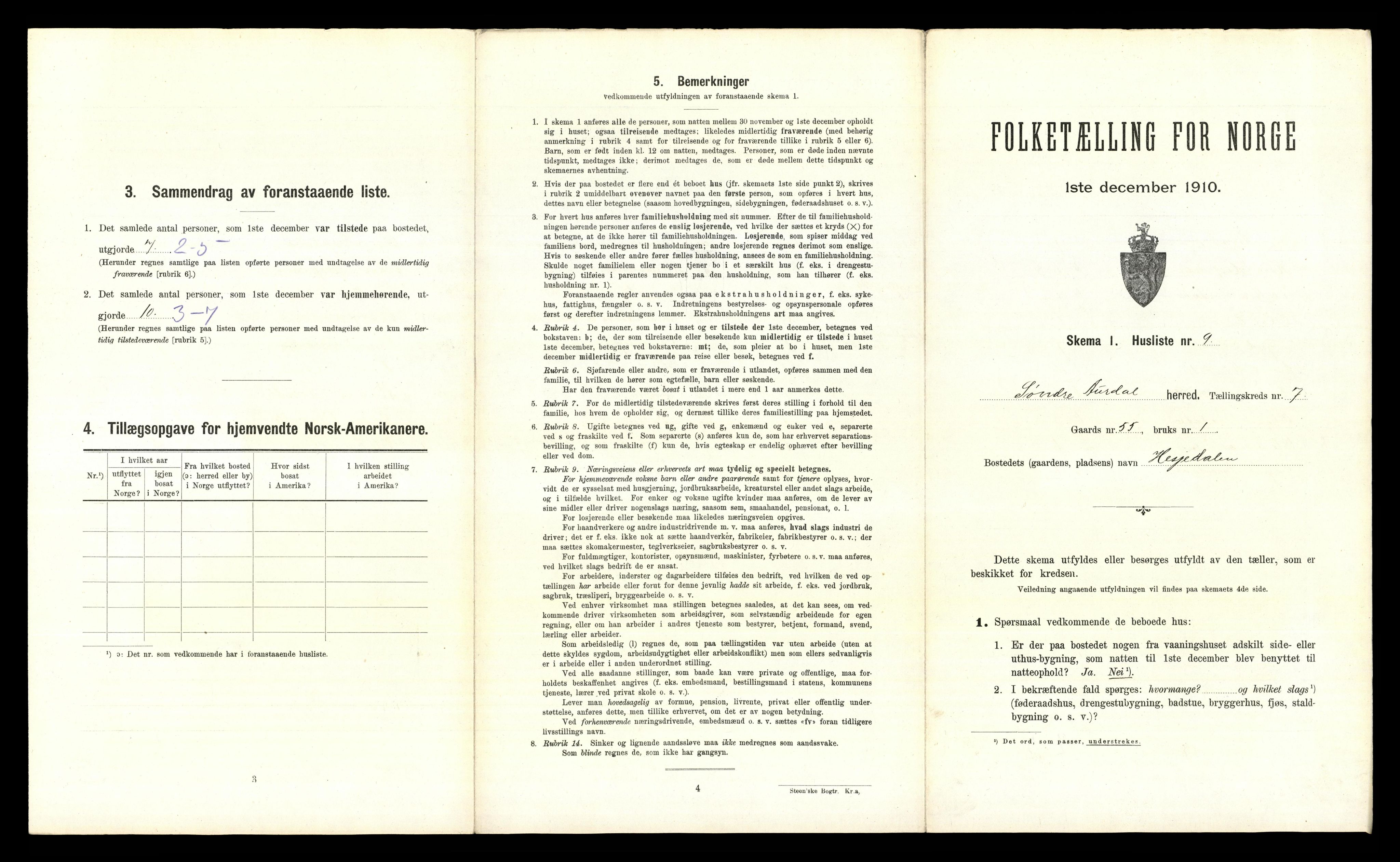 RA, 1910 census for Sør-Aurdal, 1910, p. 757