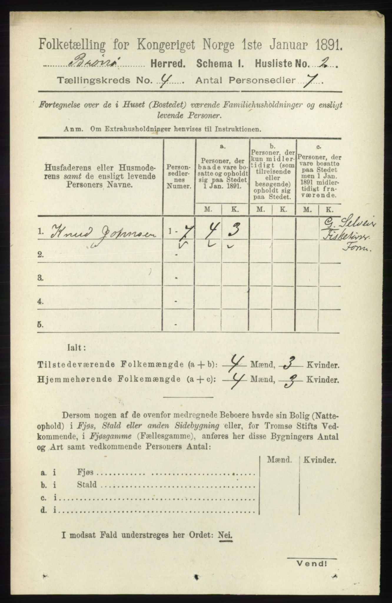 RA, 1891 census for 1814 Brønnøy, 1891, p. 1970