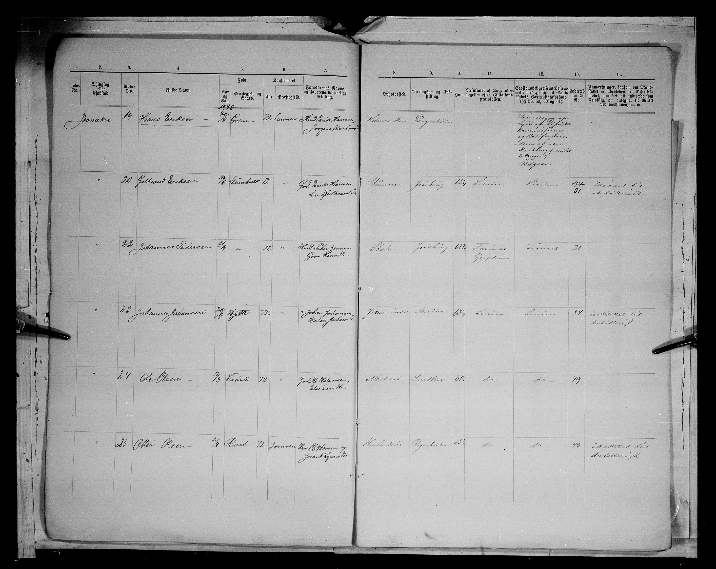 Fylkesmannen i Oppland, AV/SAH-FYO-002/1/K/Kg/L1166: Gran og Jevnaker, 1860-1879, p. 8483