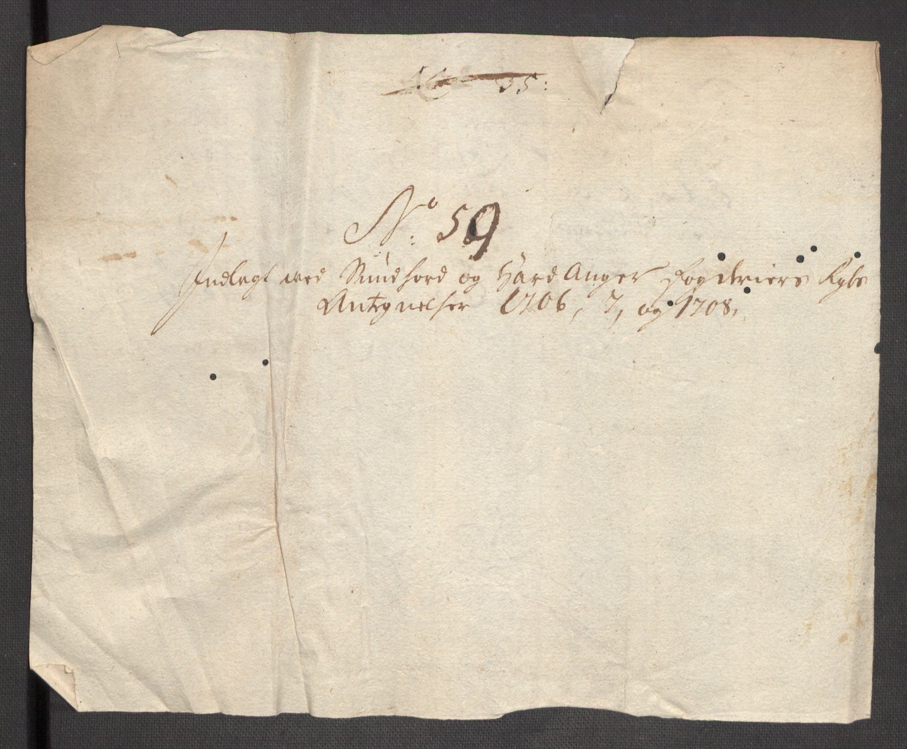 Rentekammeret inntil 1814, Reviderte regnskaper, Fogderegnskap, AV/RA-EA-4092/R48/L2985: Fogderegnskap Sunnhordland og Hardanger, 1708, p. 595