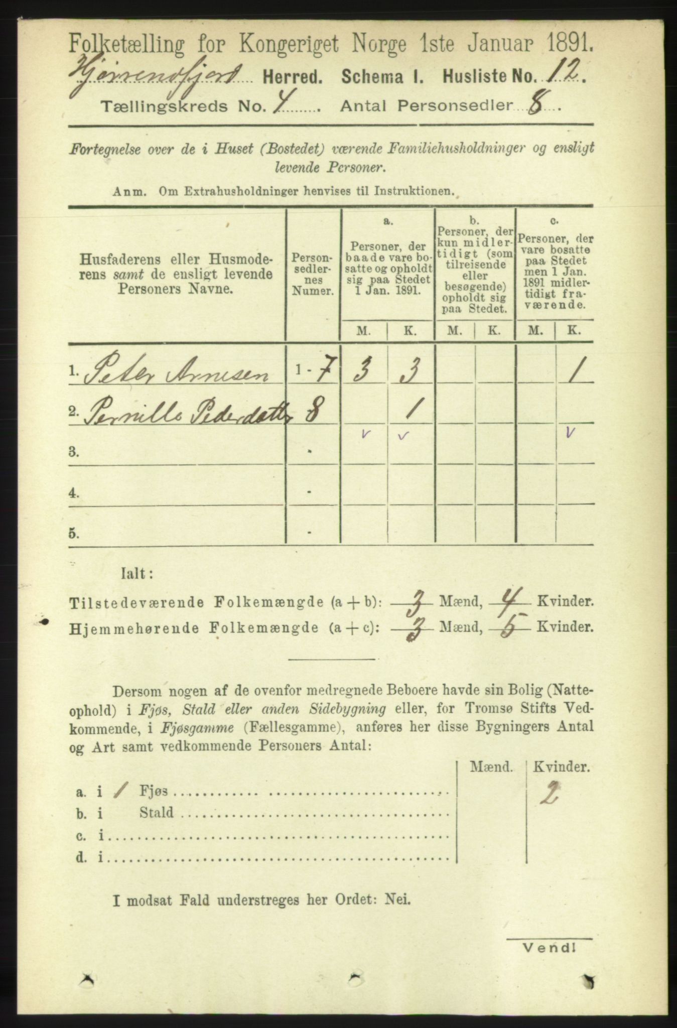 RA, 1891 census for 1522 Hjørundfjord, 1891, p. 651