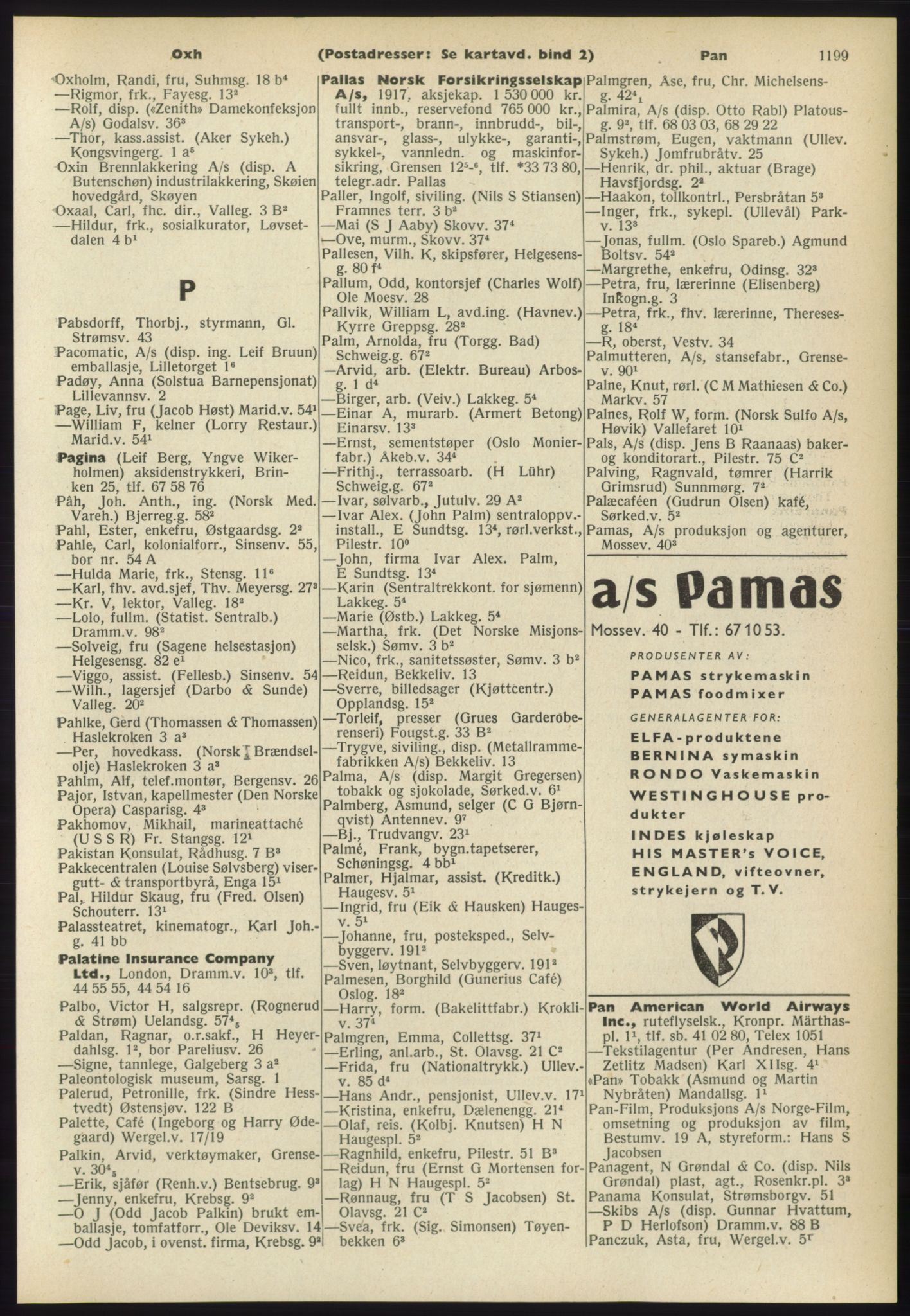 Kristiania/Oslo adressebok, PUBL/-, 1960-1961, p. 1199