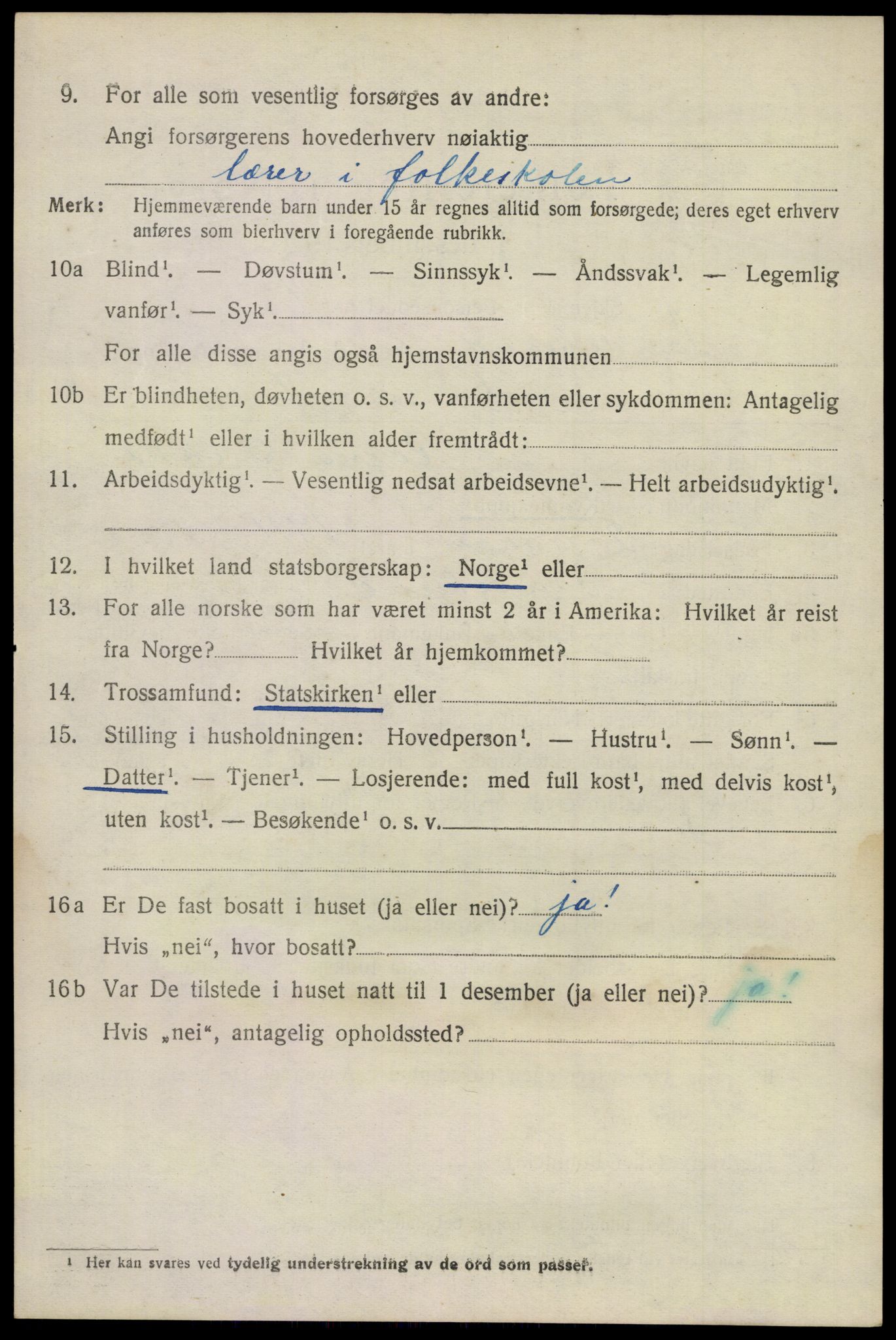 SAKO, 1920 census for Sandeherred, 1920, p. 3759