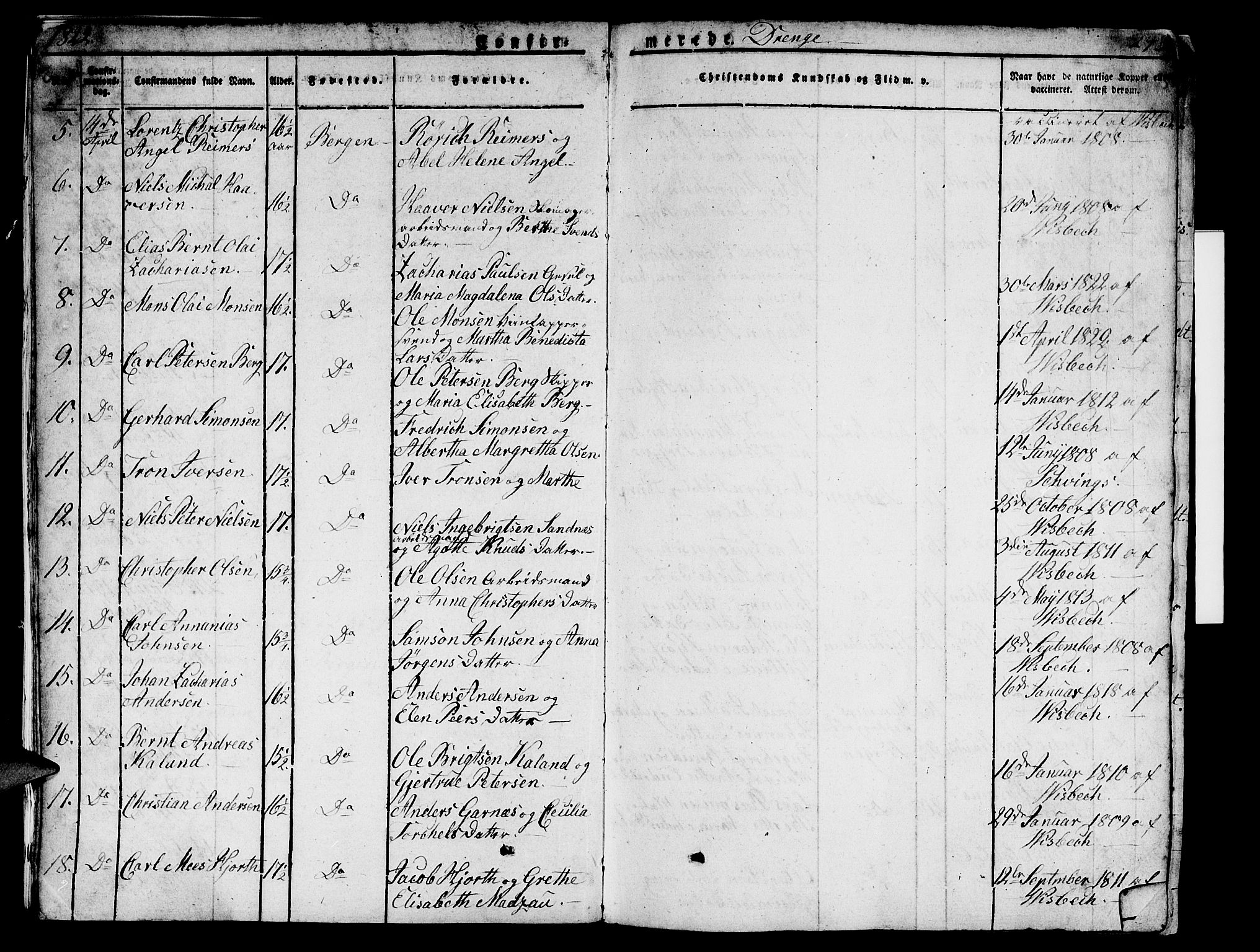 Domkirken sokneprestembete, SAB/A-74801/H/Hab/L0002: Parish register (copy) no. A 2, 1821-1839, p. 293