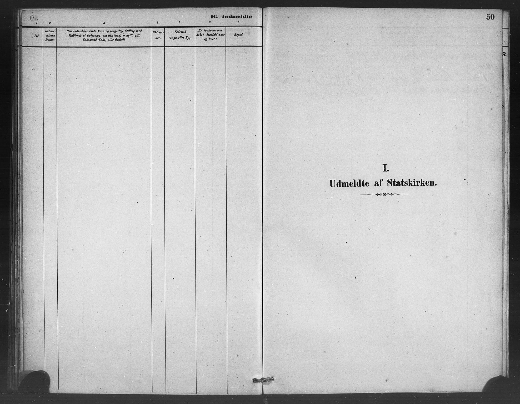 Vaksdal Sokneprestembete, SAB/A-78901/H/Haa: Parish register (official) no. C 1, 1881-1900, p. 50
