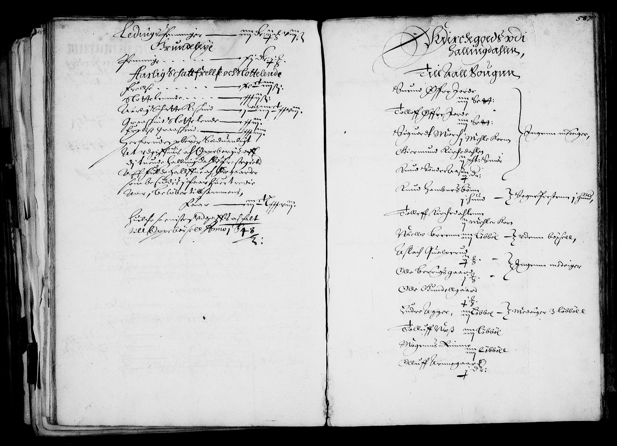 Rentekammeret inntil 1814, Realistisk ordnet avdeling, RA/EA-4070/N/Na/L0001: [XI f]: Akershus stifts jordebok, 1652, p. 586b-587a