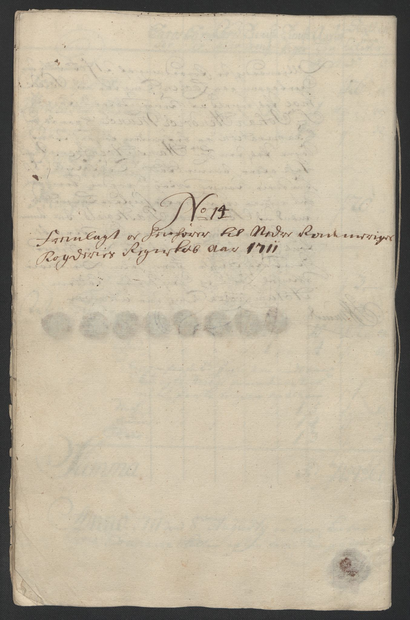 Rentekammeret inntil 1814, Reviderte regnskaper, Fogderegnskap, AV/RA-EA-4092/R11/L0593: Fogderegnskap Nedre Romerike, 1711, p. 183