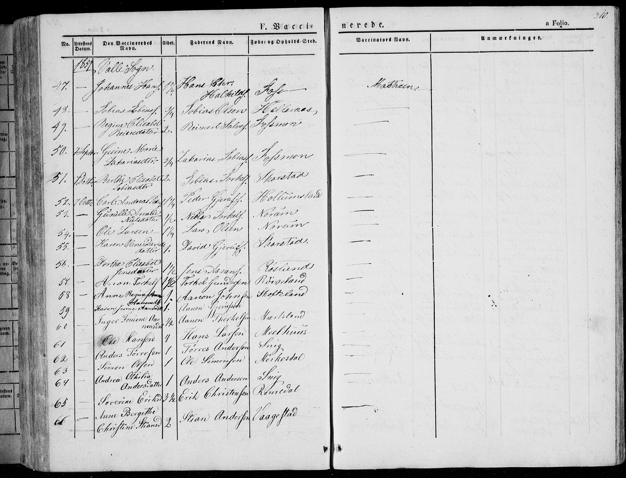 Sør-Audnedal sokneprestkontor, SAK/1111-0039/F/Fa/Fab/L0006: Parish register (official) no. A 6, 1829-1855, p. 310