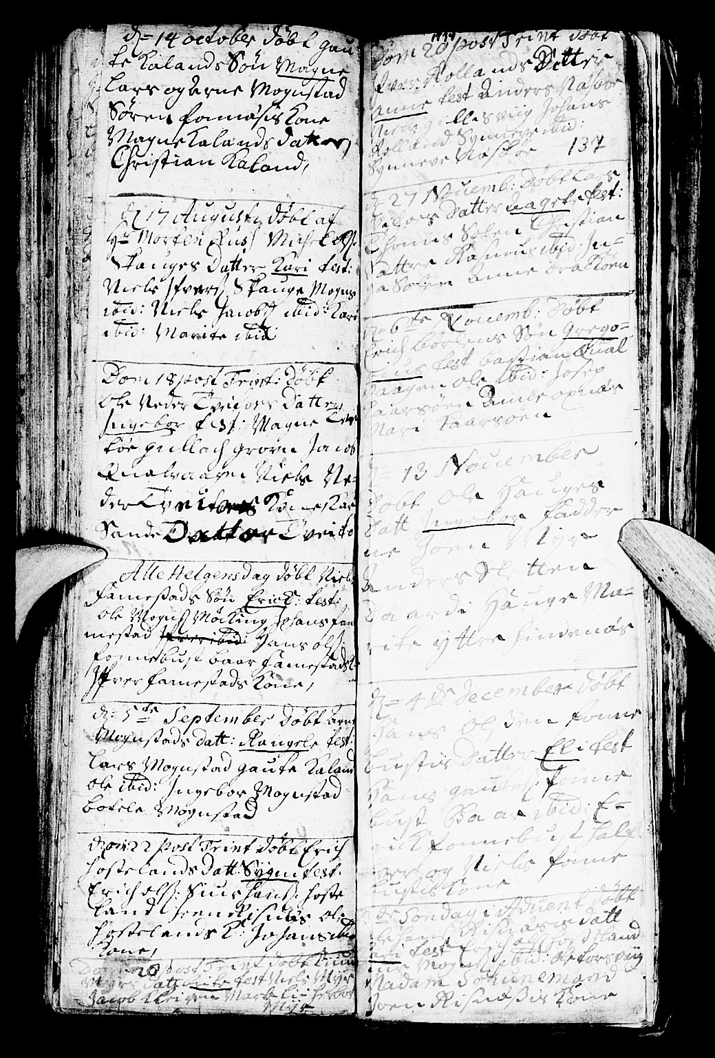 Lindås Sokneprestembete, SAB/A-76701/H/Haa: Parish register (official) no. A 1, 1699-1746, p. 137