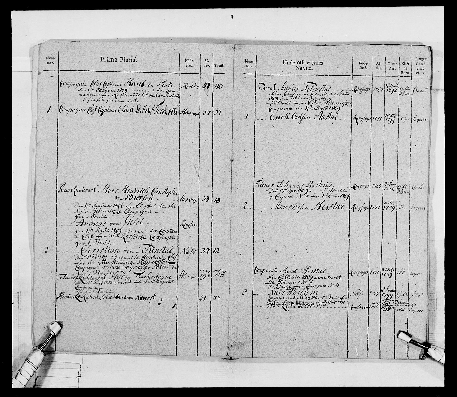 Generalitets- og kommissariatskollegiet, Det kongelige norske kommissariatskollegium, AV/RA-EA-5420/E/Eh/L0069: Opplandske gevorbne infanteriregiment, 1810-1818, p. 9