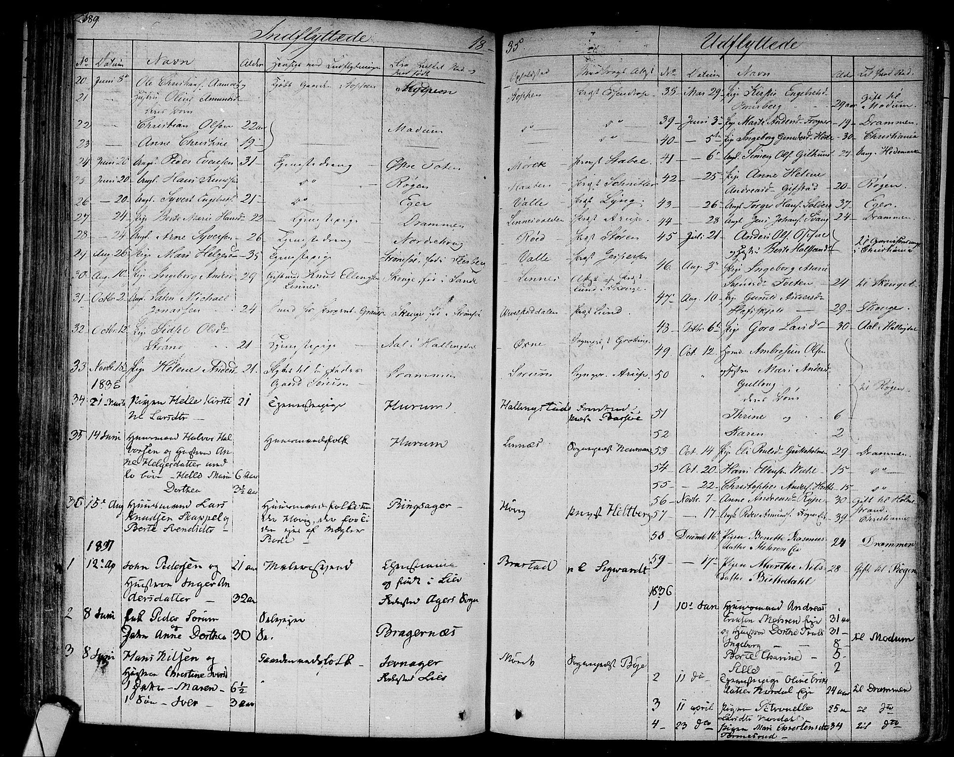 Lier kirkebøker, AV/SAKO-A-230/F/Fa/L0010: Parish register (official) no. I 10, 1827-1843, p. 389