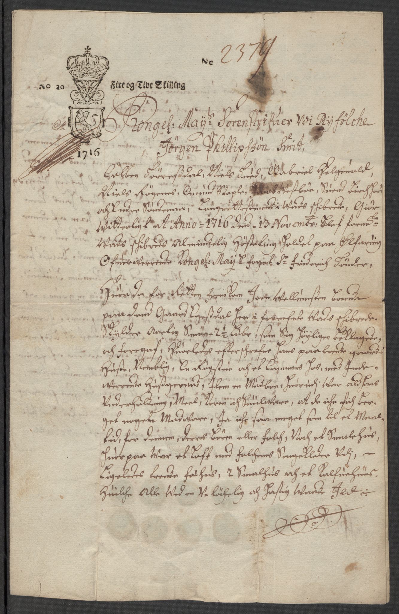 Rentekammeret inntil 1814, Reviderte regnskaper, Fogderegnskap, AV/RA-EA-4092/R47/L2870: Fogderegnskap Ryfylke, 1717, p. 346