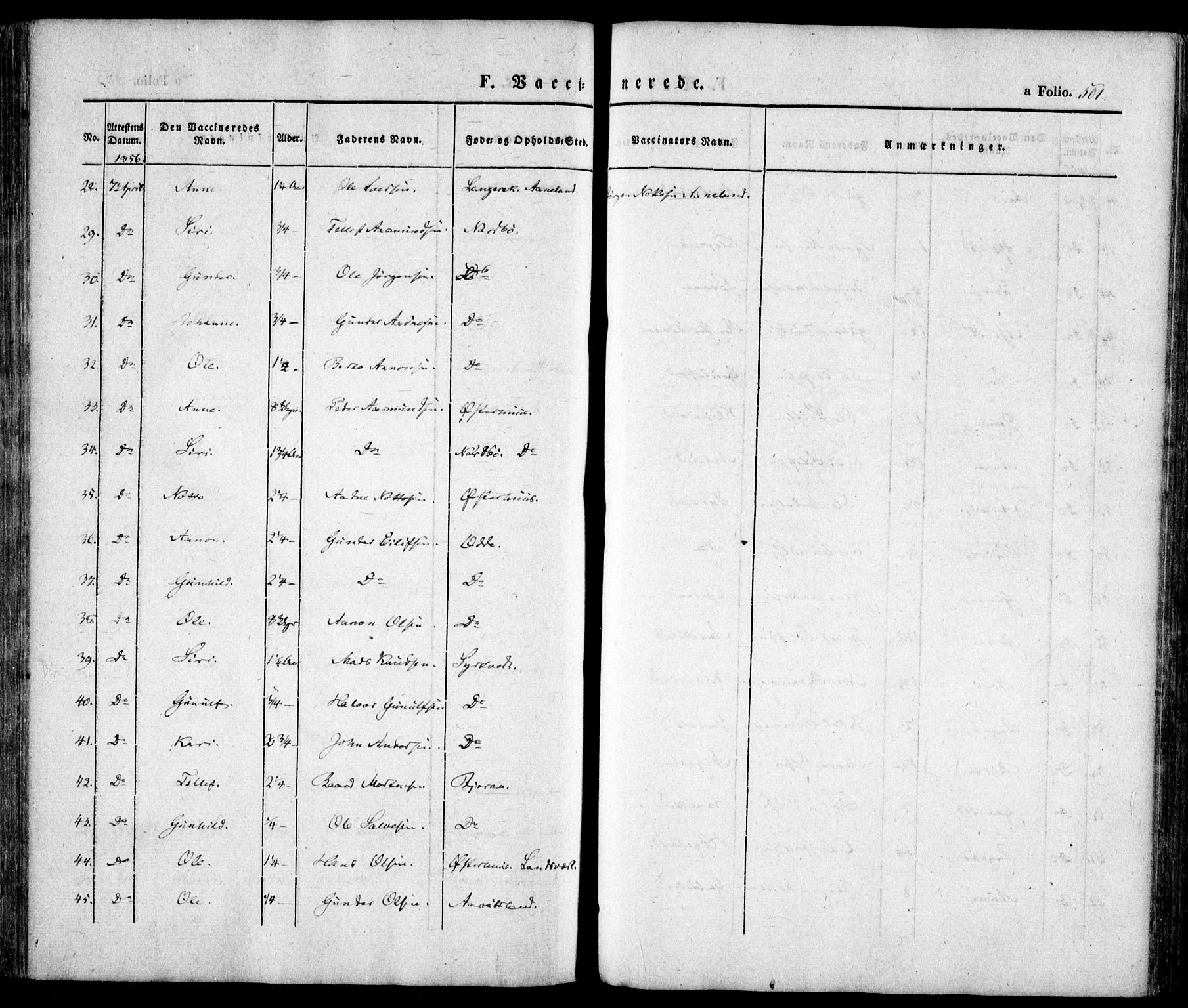 Evje sokneprestkontor, AV/SAK-1111-0008/F/Fa/Faa/L0005: Parish register (official) no. A 5, 1843-1865, p. 501