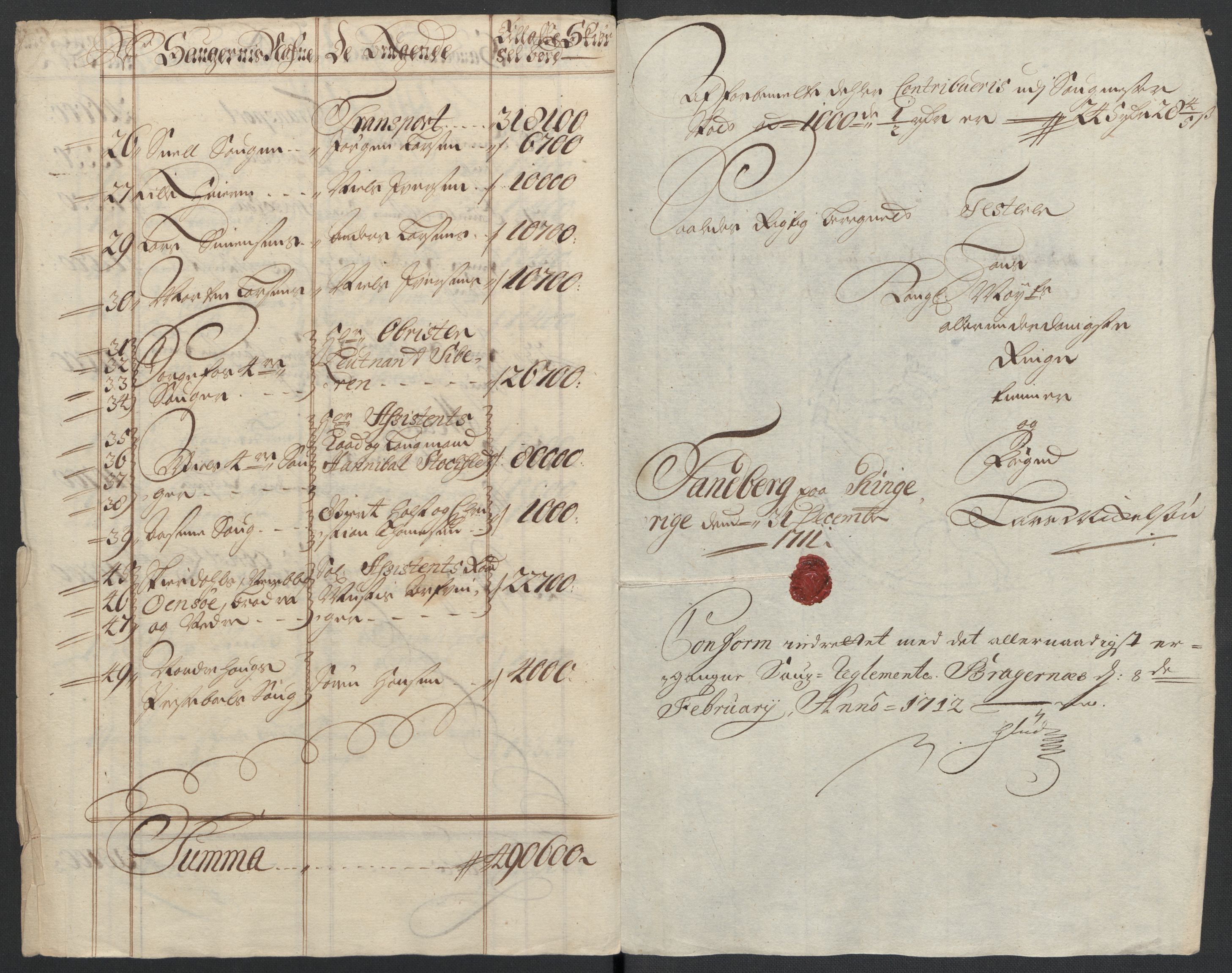 Rentekammeret inntil 1814, Reviderte regnskaper, Fogderegnskap, AV/RA-EA-4092/R23/L1469: Fogderegnskap Ringerike og Hallingdal, 1711, p. 122