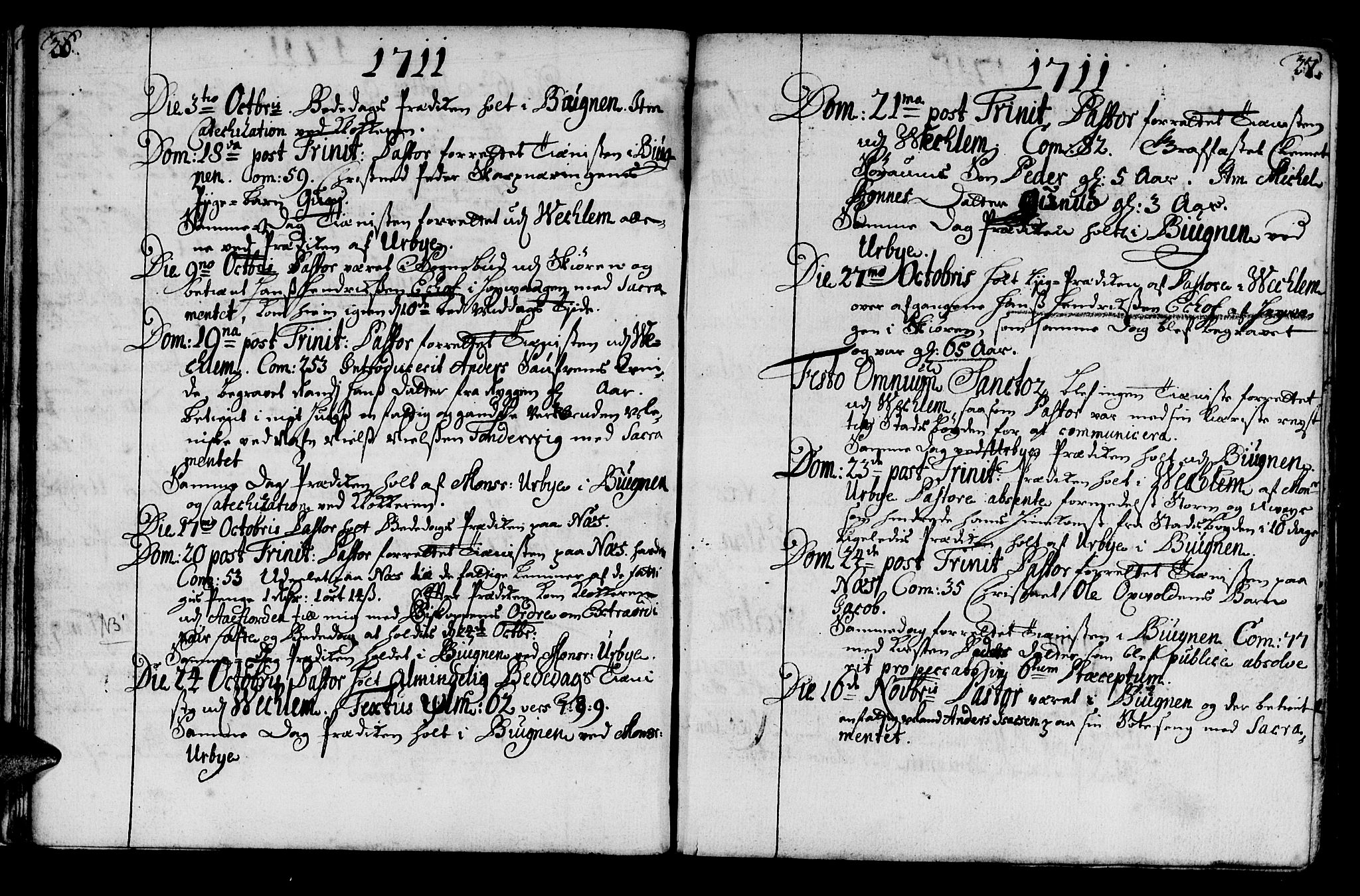 Ministerialprotokoller, klokkerbøker og fødselsregistre - Sør-Trøndelag, SAT/A-1456/659/L0731: Parish register (official) no. 659A01, 1709-1731, p. 26-27