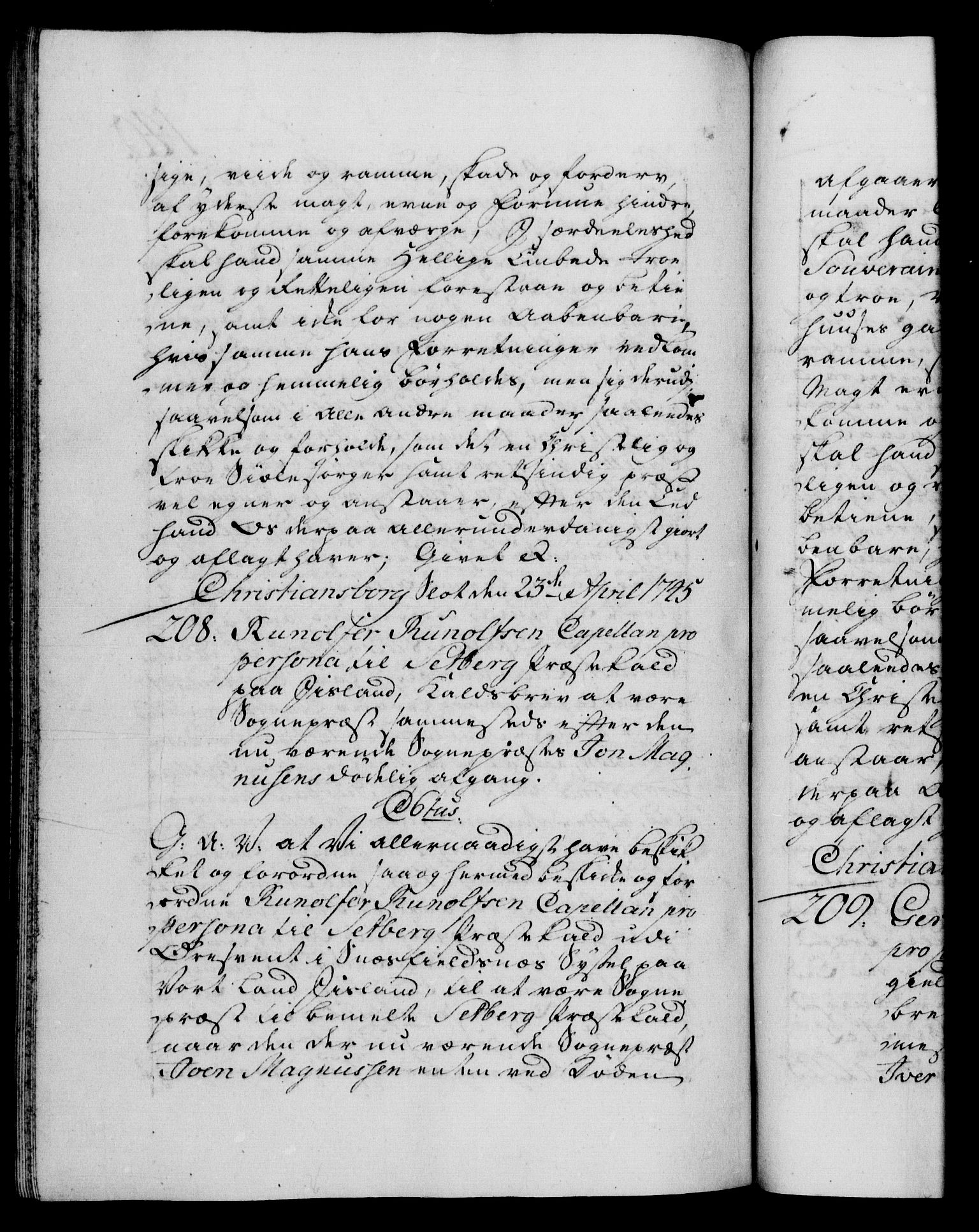 Danske Kanselli 1572-1799, AV/RA-EA-3023/F/Fc/Fca/Fcaa/L0034: Norske registre, 1745-1746, p. 140b