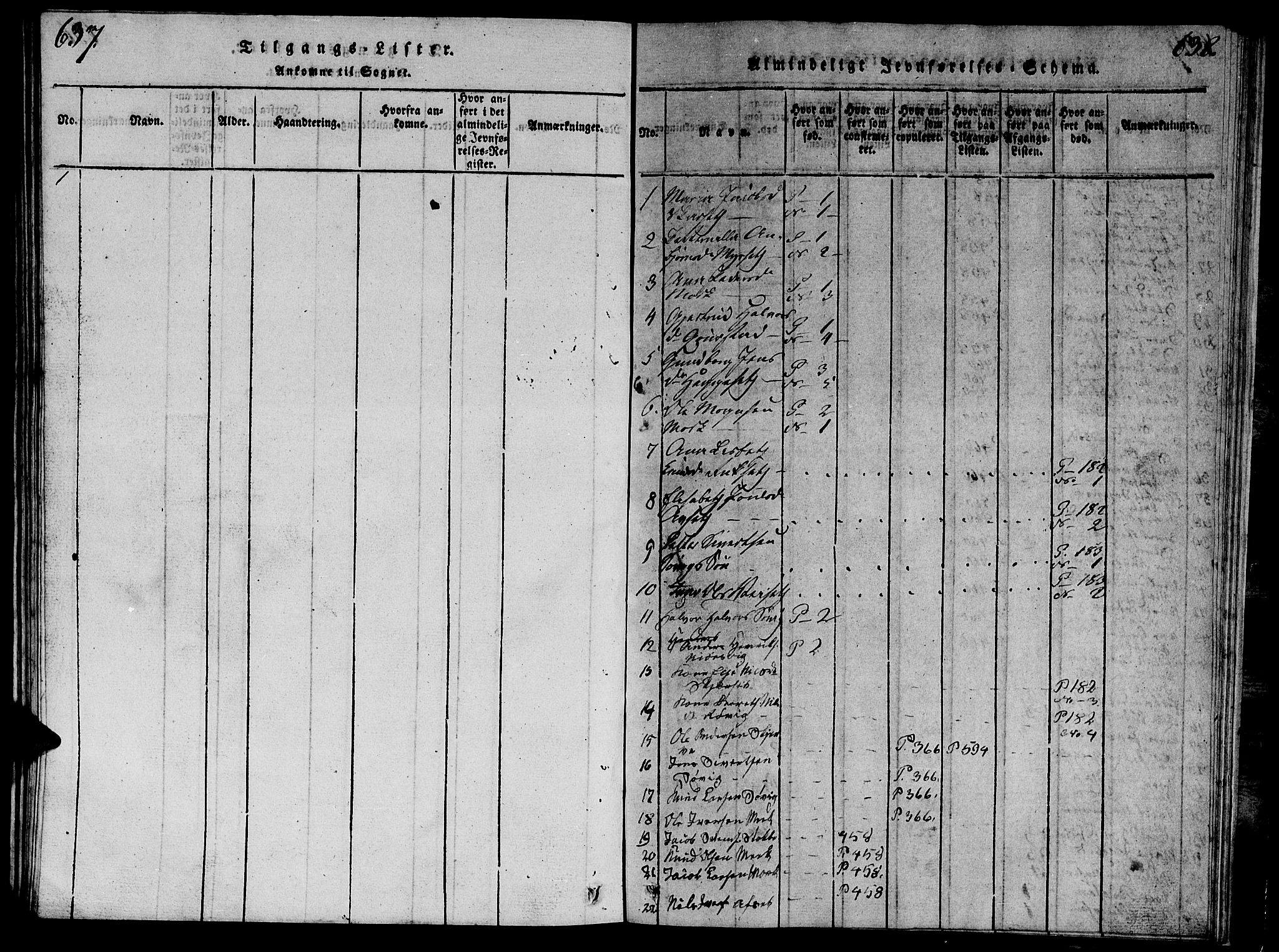 Ministerialprotokoller, klokkerbøker og fødselsregistre - Møre og Romsdal, SAT/A-1454/568/L0811: Parish register (copy) no. 568C01, 1819-1828, p. 637-638