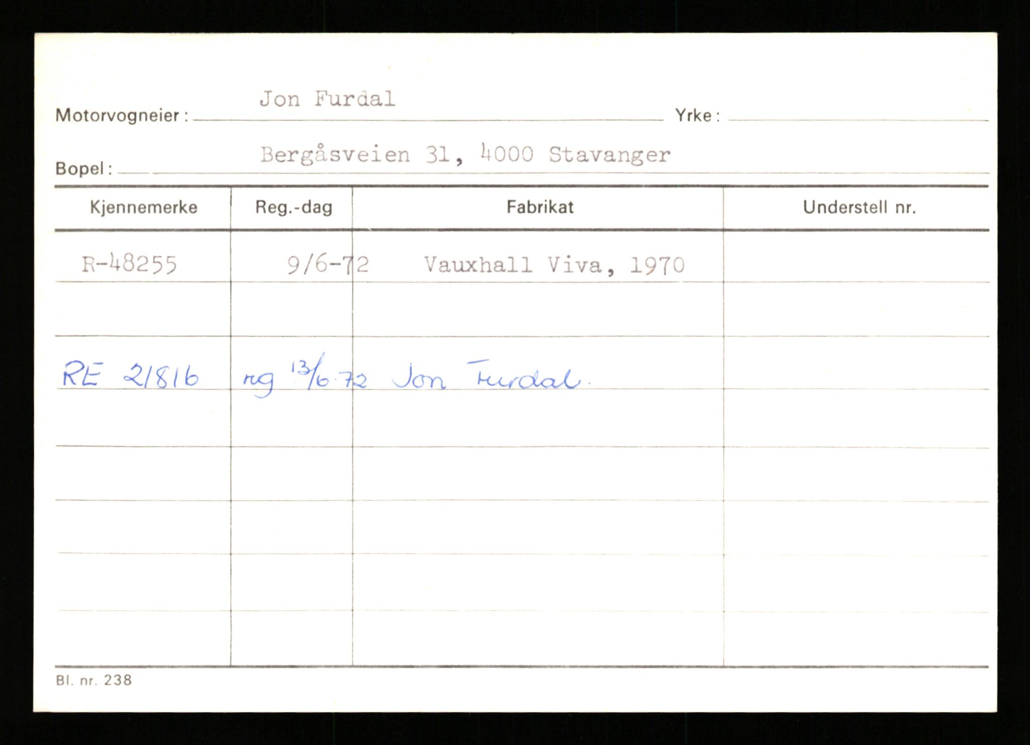 Stavanger trafikkstasjon, AV/SAST-A-101942/0/G/L0006: Registreringsnummer: 34250 - 49007, 1930-1971, p. 3320