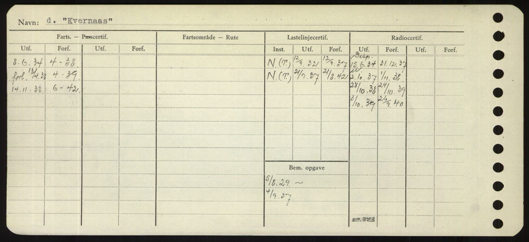 Sjøfartsdirektoratet med forløpere, Skipsmålingen, RA/S-1627/H/Hd/L0021: Fartøy, Kor-Kår, p. 318