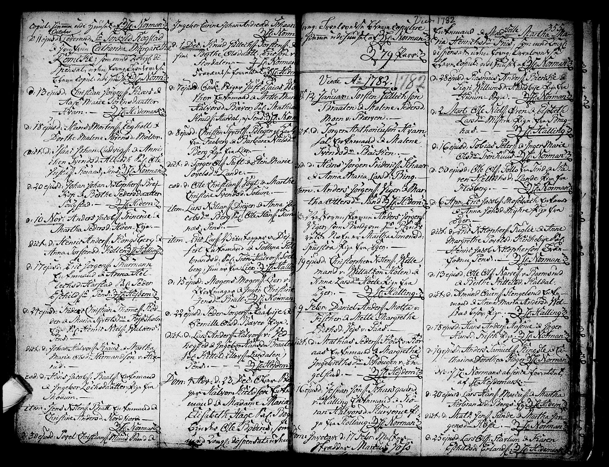 Kongsberg kirkebøker, SAKO/A-22/F/Fa/L0005: Parish register (official) no. I 5, 1769-1782, p. 355