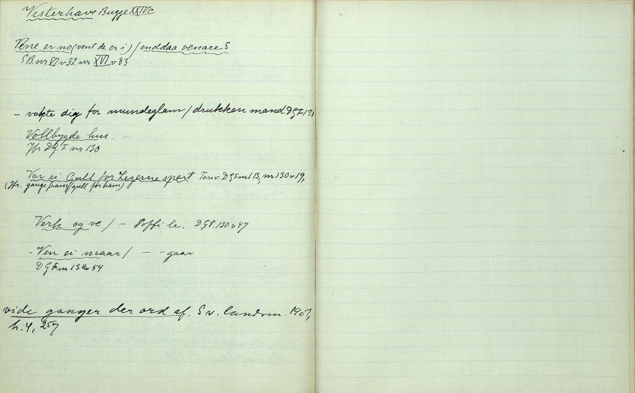 Rikard Berge, TEMU/TGM-A-1003/F/L0003/0042: 061-100 Innholdslister / Bok 99 Parabelsamling, 1914, p. 94