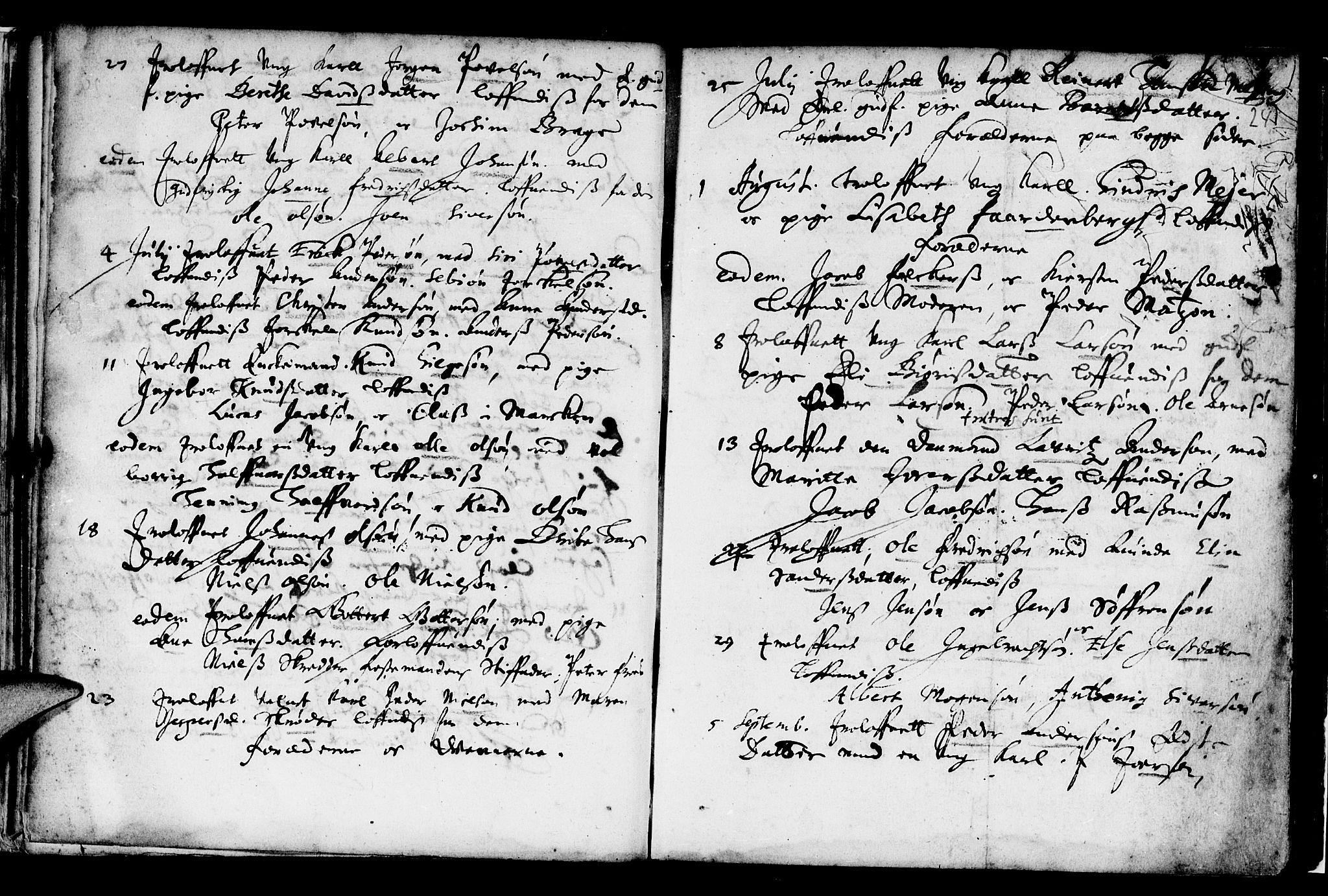 Domkirken sokneprestembete, AV/SAB-A-74801/H/Haa/L0006: Parish register (official) no. A 6, 1663-1683, p. 24