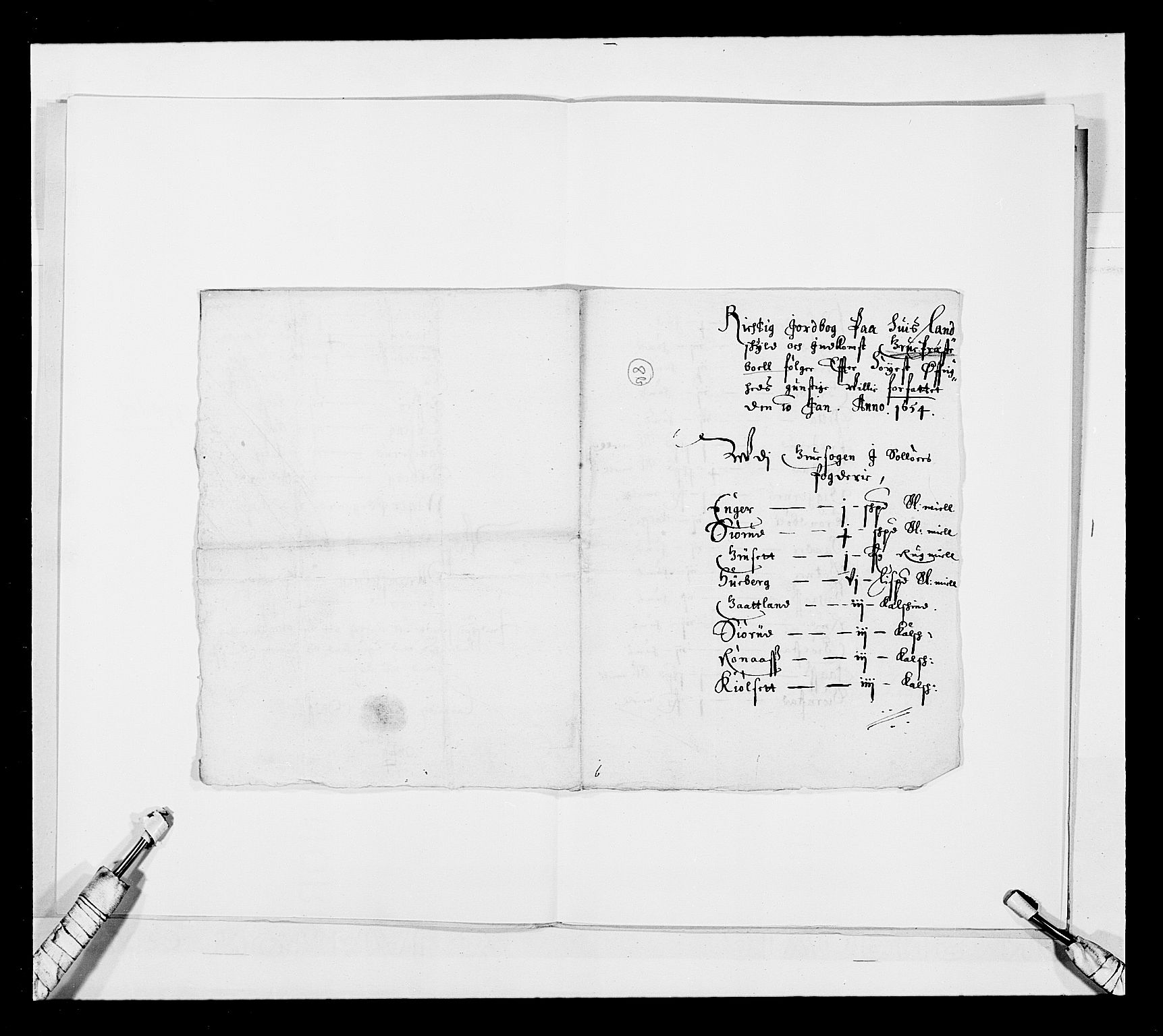 Stattholderembetet 1572-1771, AV/RA-EA-2870/Ek/L0030/0001: Jordebøker 1633-1658: / Kirke- og prestebolsgods i Akershus len, 1654, p. 190