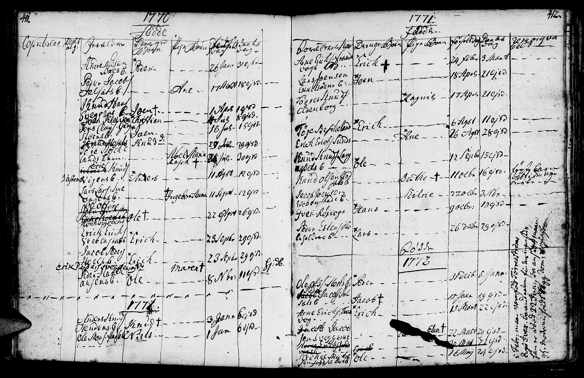 Ministerialprotokoller, klokkerbøker og fødselsregistre - Møre og Romsdal, SAT/A-1454/569/L0816: Parish register (official) no. 569A02, 1759-1805, p. 411-412
