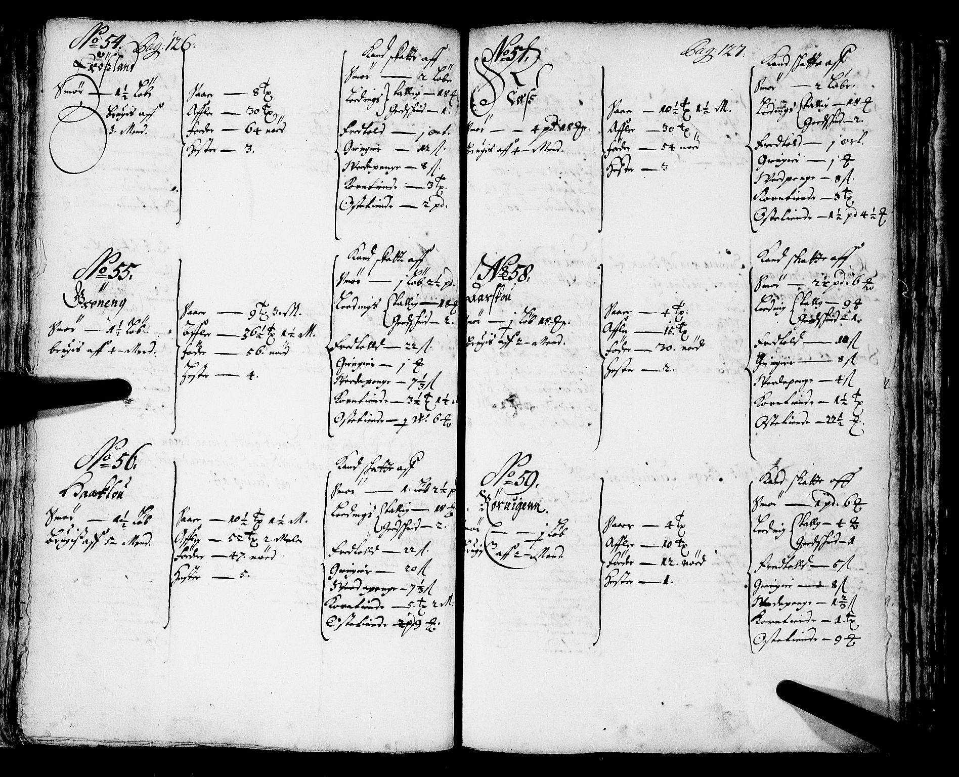 Rentekammeret inntil 1814, Realistisk ordnet avdeling, AV/RA-EA-4070/N/Nb/Nba/L0043: Sunnfjord fogderi, 1667, p. 126-127