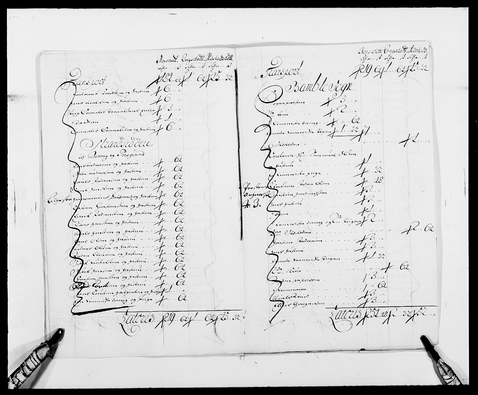 Rentekammeret inntil 1814, Reviderte regnskaper, Fogderegnskap, RA/EA-4092/R34/L2051: Fogderegnskap Bamble, 1688-1691, p. 137