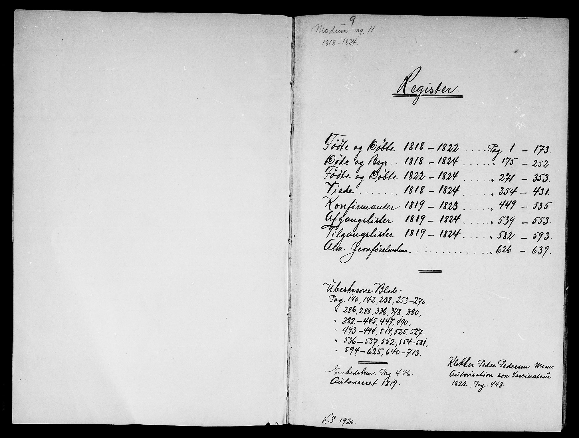 Modum kirkebøker, AV/SAKO-A-234/F/Fa/L0004: Parish register (official) no. 4, 1818-1824