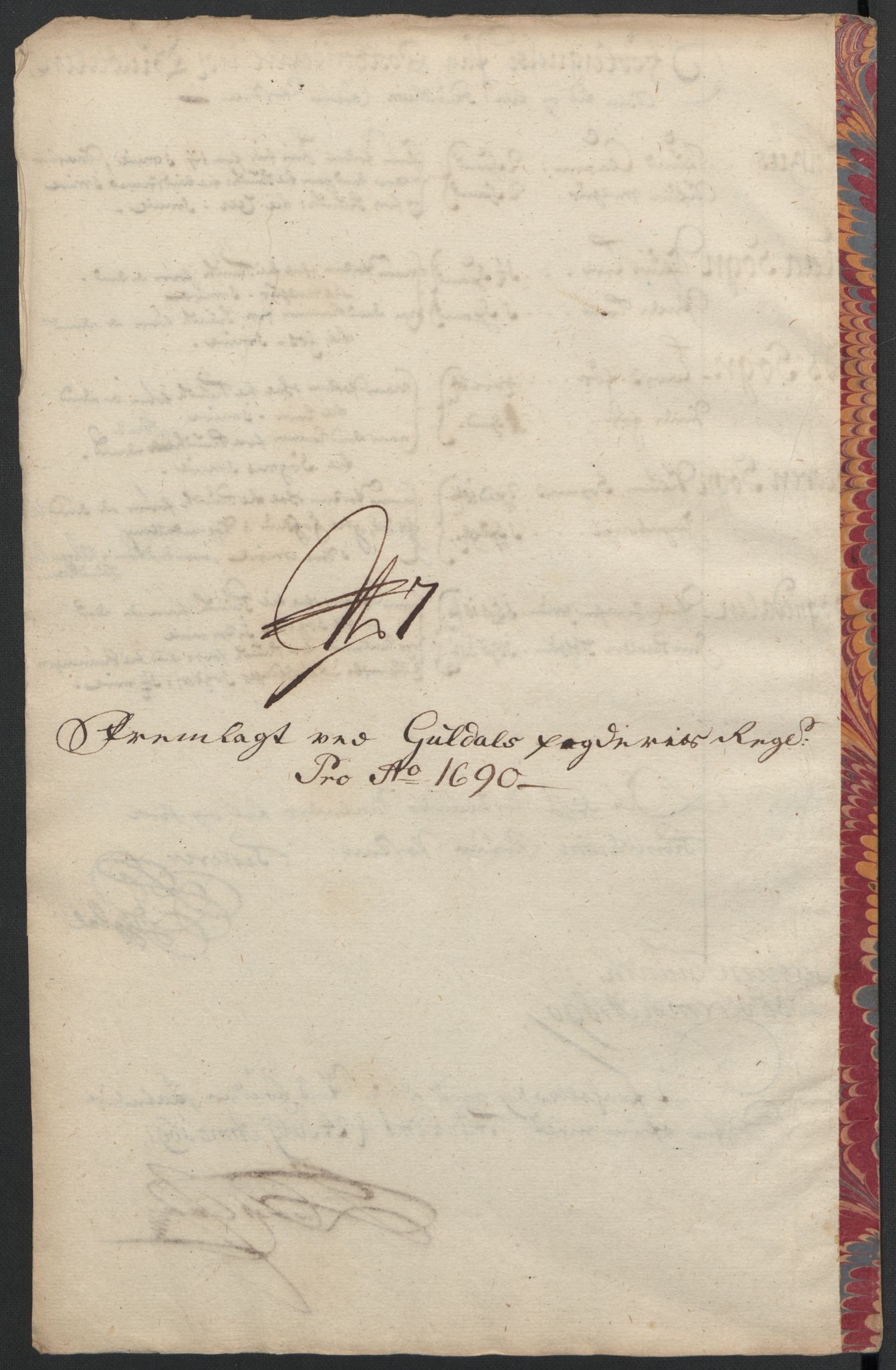 Rentekammeret inntil 1814, Reviderte regnskaper, Fogderegnskap, AV/RA-EA-4092/R59/L3940: Fogderegnskap Gauldal, 1689-1690, p. 402