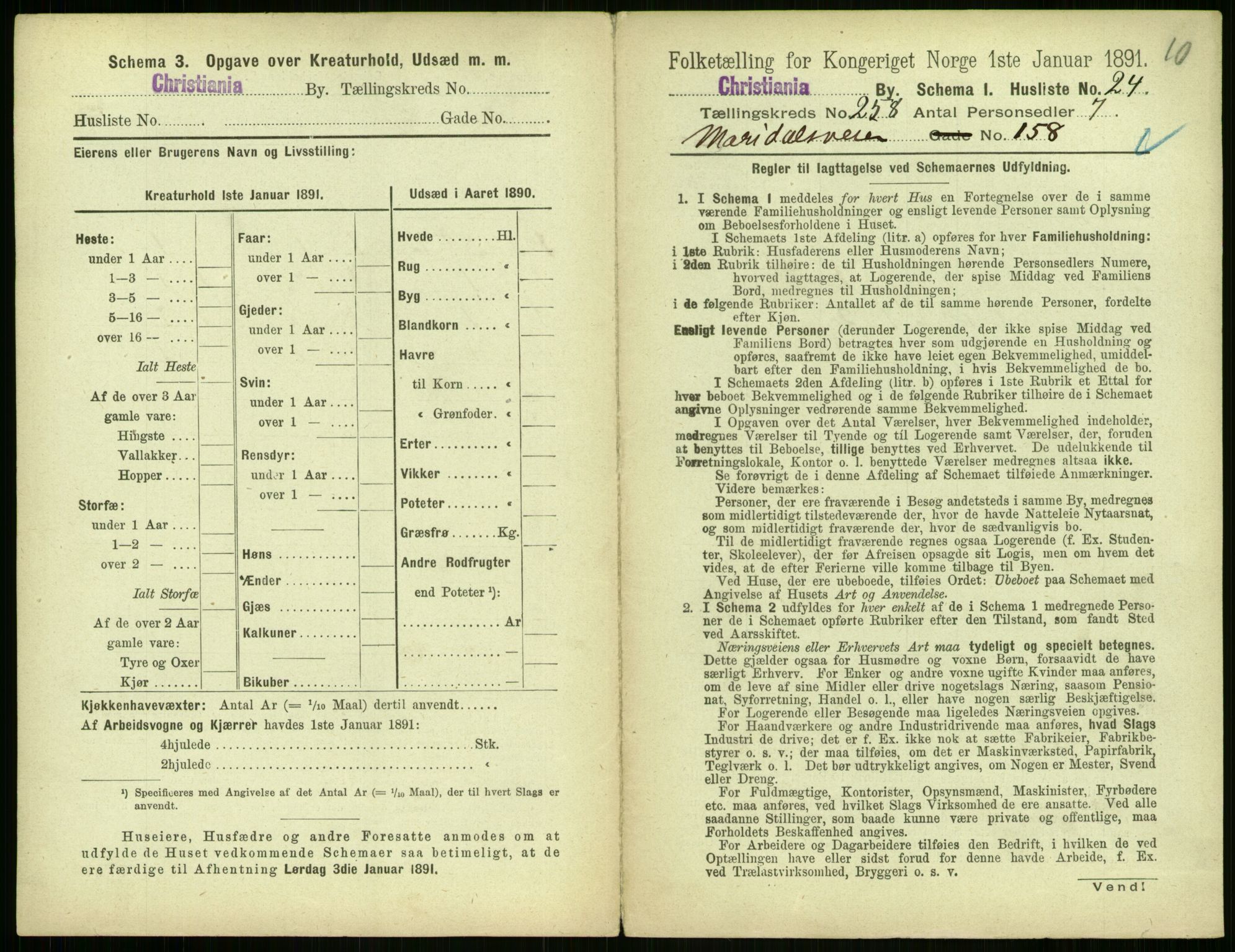 RA, 1891 census for 0301 Kristiania, 1891, p. 157126