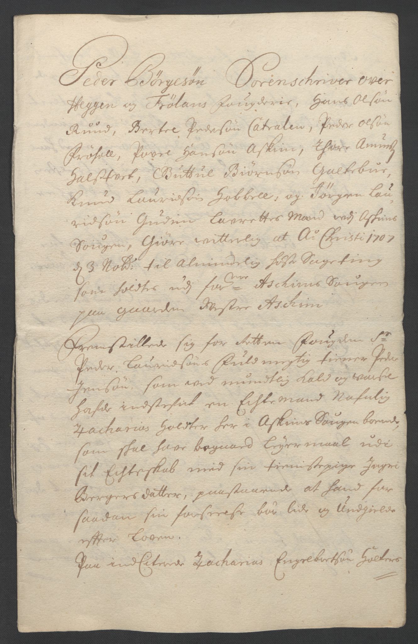 Rentekammeret inntil 1814, Reviderte regnskaper, Fogderegnskap, AV/RA-EA-4092/R07/L0299: Fogderegnskap Rakkestad, Heggen og Frøland, 1707, p. 44