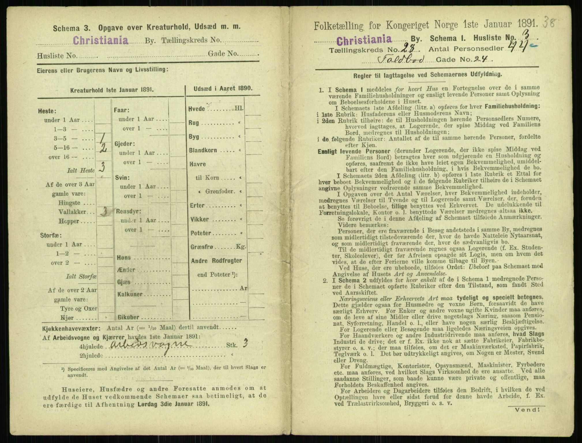 RA, 1891 census for 0301 Kristiania, 1891, p. 14273