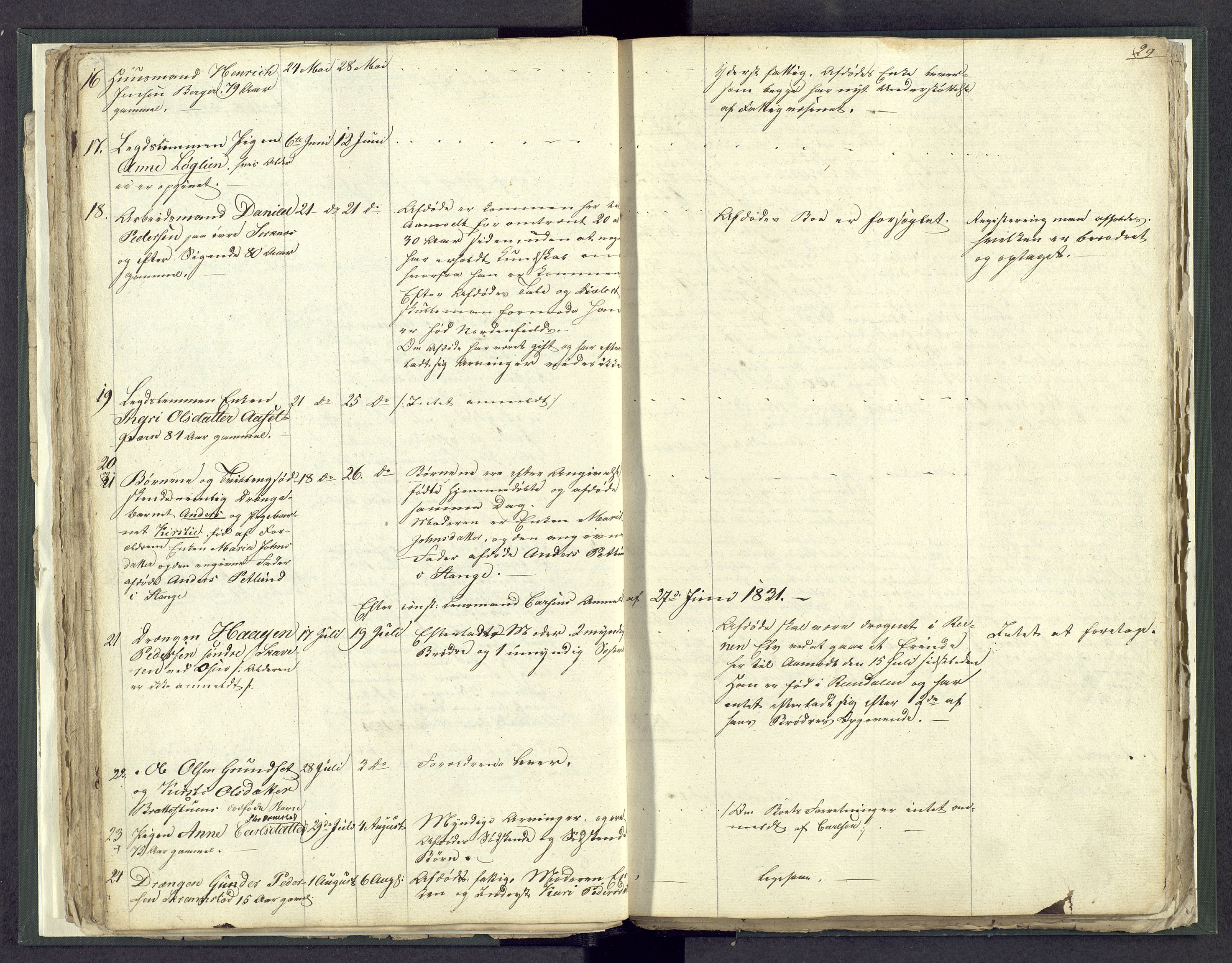 Østerdalen sorenskriveri, AV/SAH-TING-032/J/Jd/L0003: Dødsfallsjournal, 1829-1834, p. 29