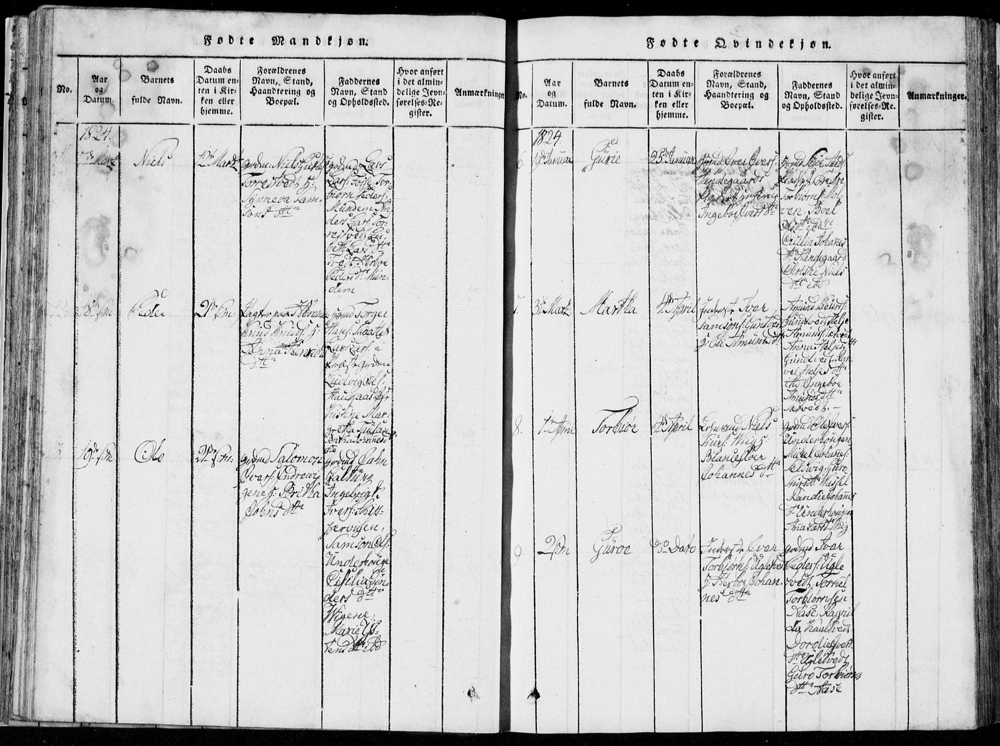 Strandebarm sokneprestembete, AV/SAB-A-78401/H/Hab: Parish register (copy) no. A  1, 1816-1826, p. 61