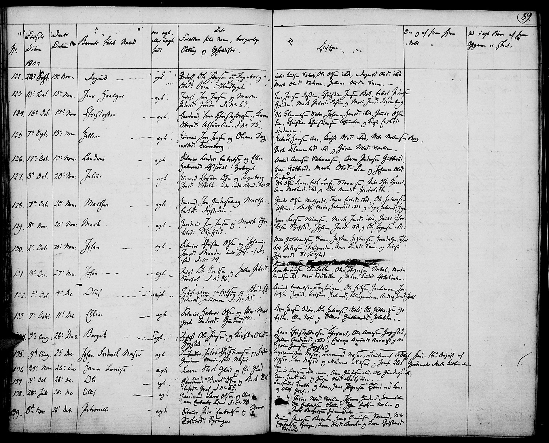 Elverum prestekontor, AV/SAH-PREST-044/H/Ha/Haa/L0008: Parish register (official) no. 8, 1830-1842, p. 89