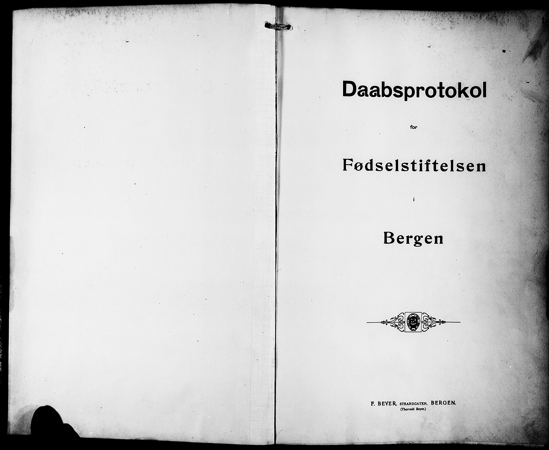 Fødselsstiftelsens sokneprestembete*, SAB/-: Parish register (copy) no. A 2, 1909-1916