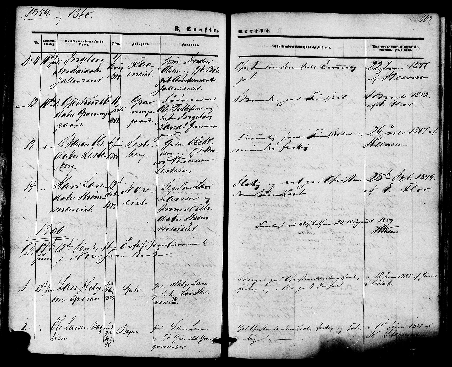 Nore kirkebøker, SAKO/A-238/F/Fa/L0003: Parish register (official) no. I 3, 1858-1866, p. 102