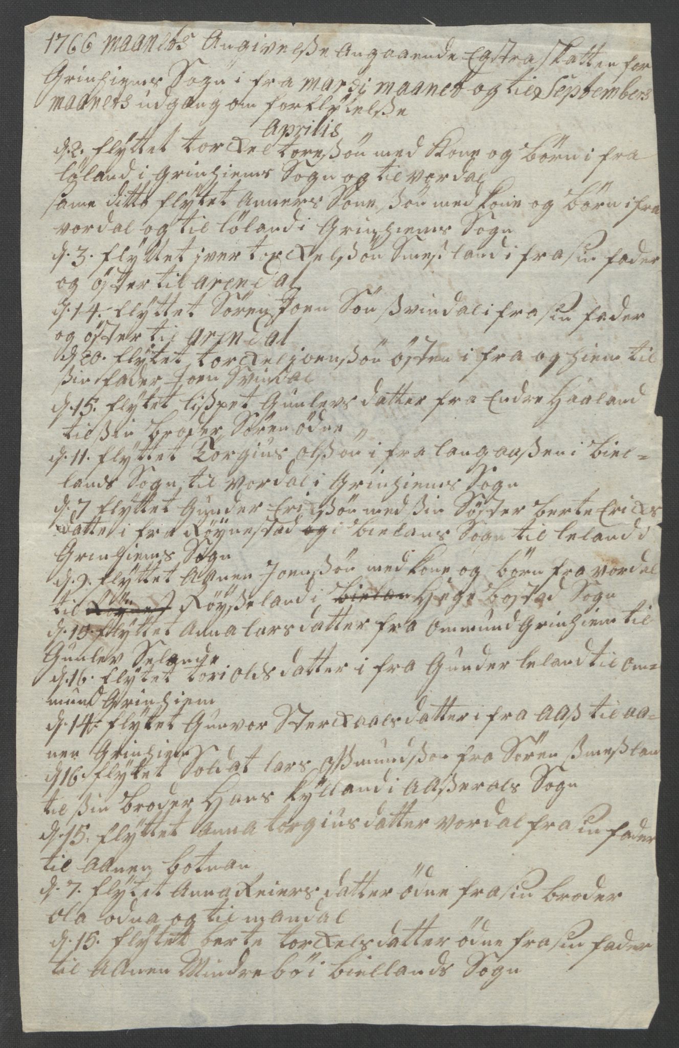 Rentekammeret inntil 1814, Reviderte regnskaper, Fogderegnskap, AV/RA-EA-4092/R45/L2704: Ekstraskatten Lista og Mandal, 1762-1768, p. 283