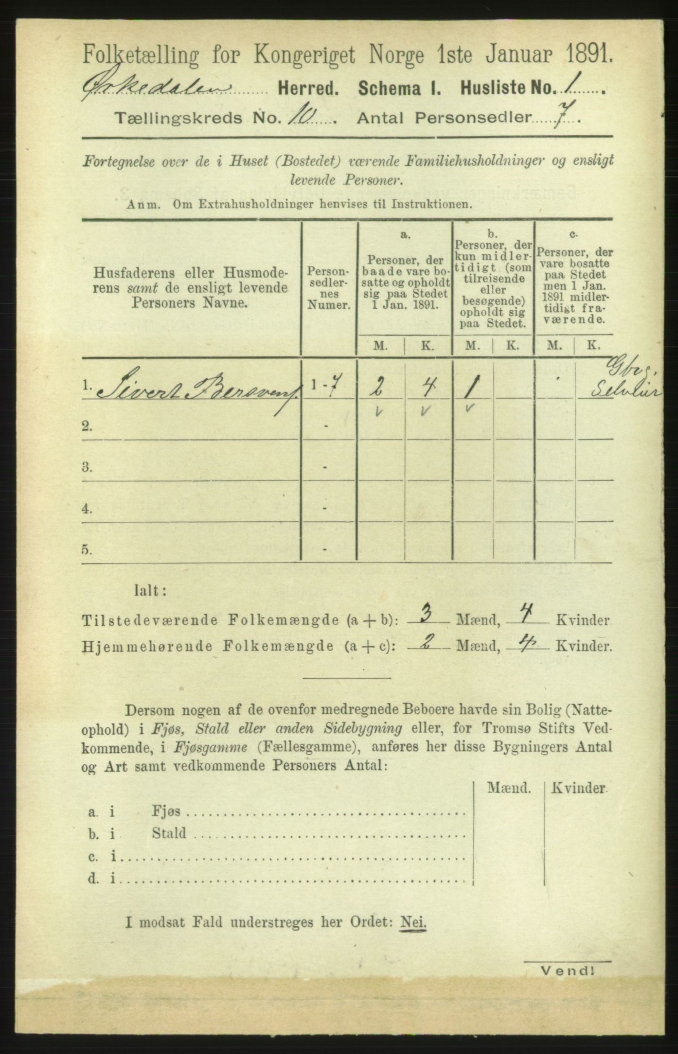 RA, 1891 census for 1638 Orkdal, 1891, p. 4548