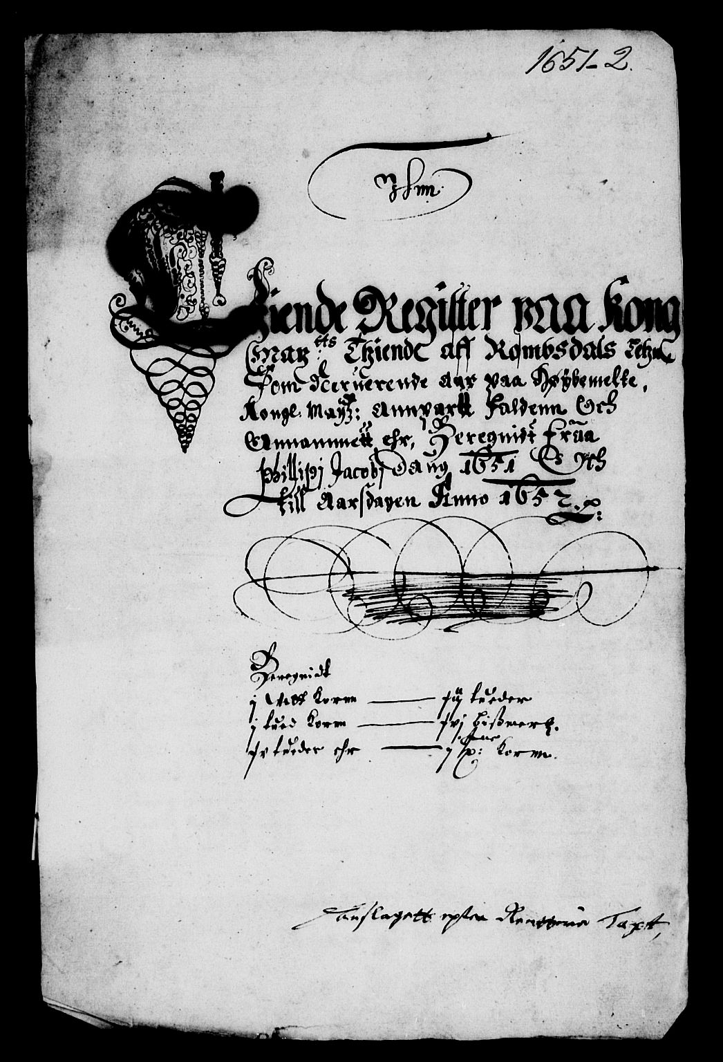 Rentekammeret inntil 1814, Reviderte regnskaper, Lensregnskaper, AV/RA-EA-5023/R/Rb/Rbw/L0104: Trondheim len, 1651-1652