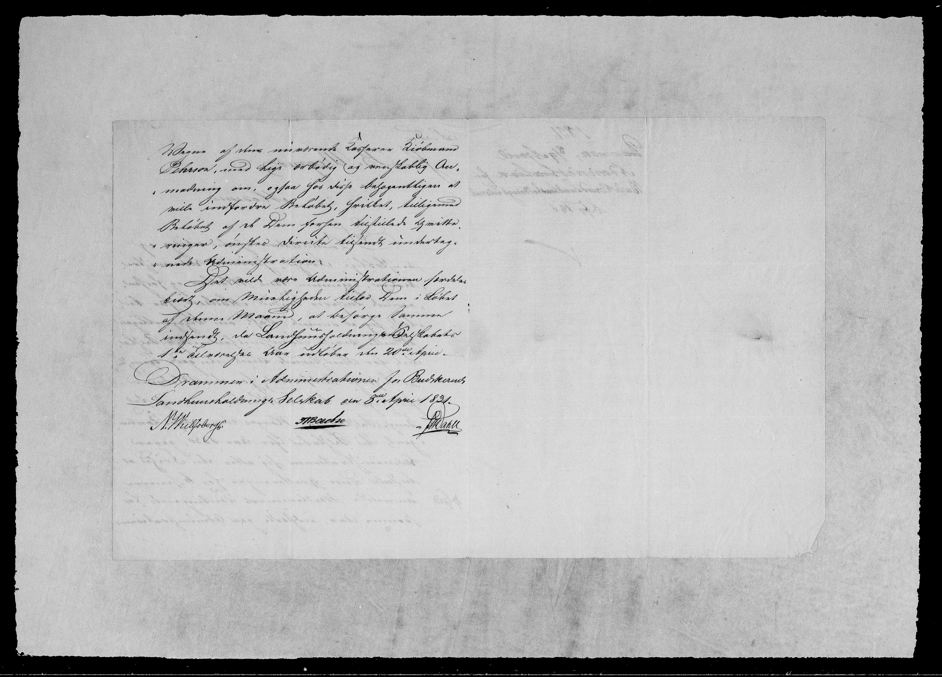 Modums Blaafarveværk, AV/RA-PA-0157/G/Gb/L0105/0001: -- / Innkomne brev A - L, 1830-1831, p. 5