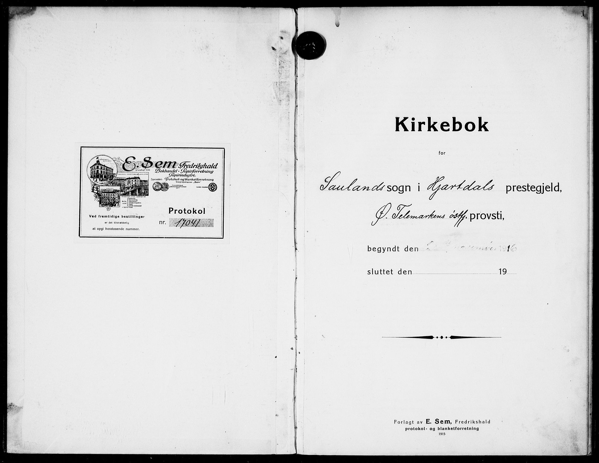 Hjartdal kirkebøker, SAKO/A-270/F/Fb/L0003: Parish register (official) no. II 3, 1920-1932, p. 1