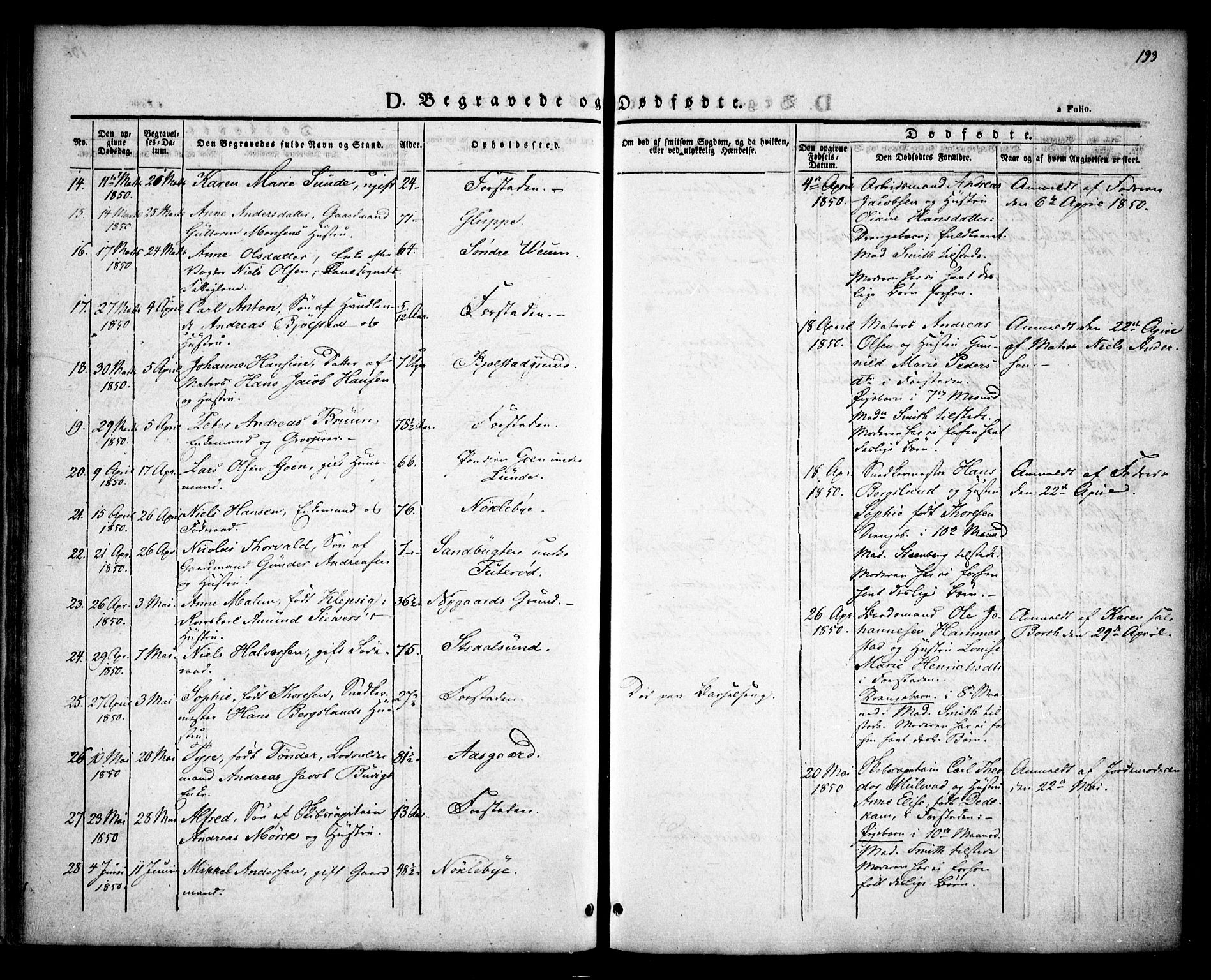 Glemmen prestekontor Kirkebøker, AV/SAO-A-10908/F/Fa/L0005: Parish register (official) no. 5, 1838-1852, p. 193