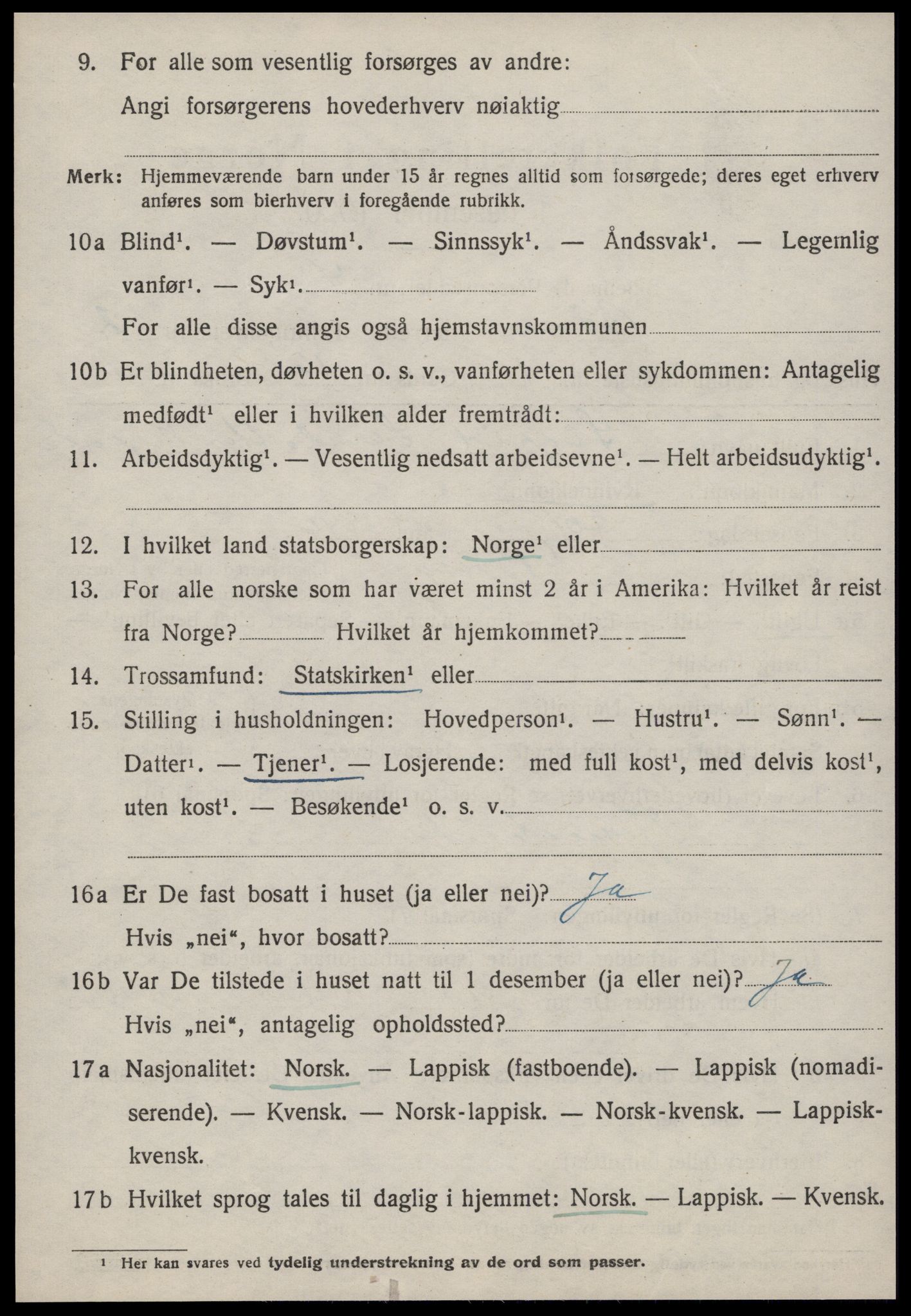 SAT, 1920 census for Børsa, 1920, p. 1244