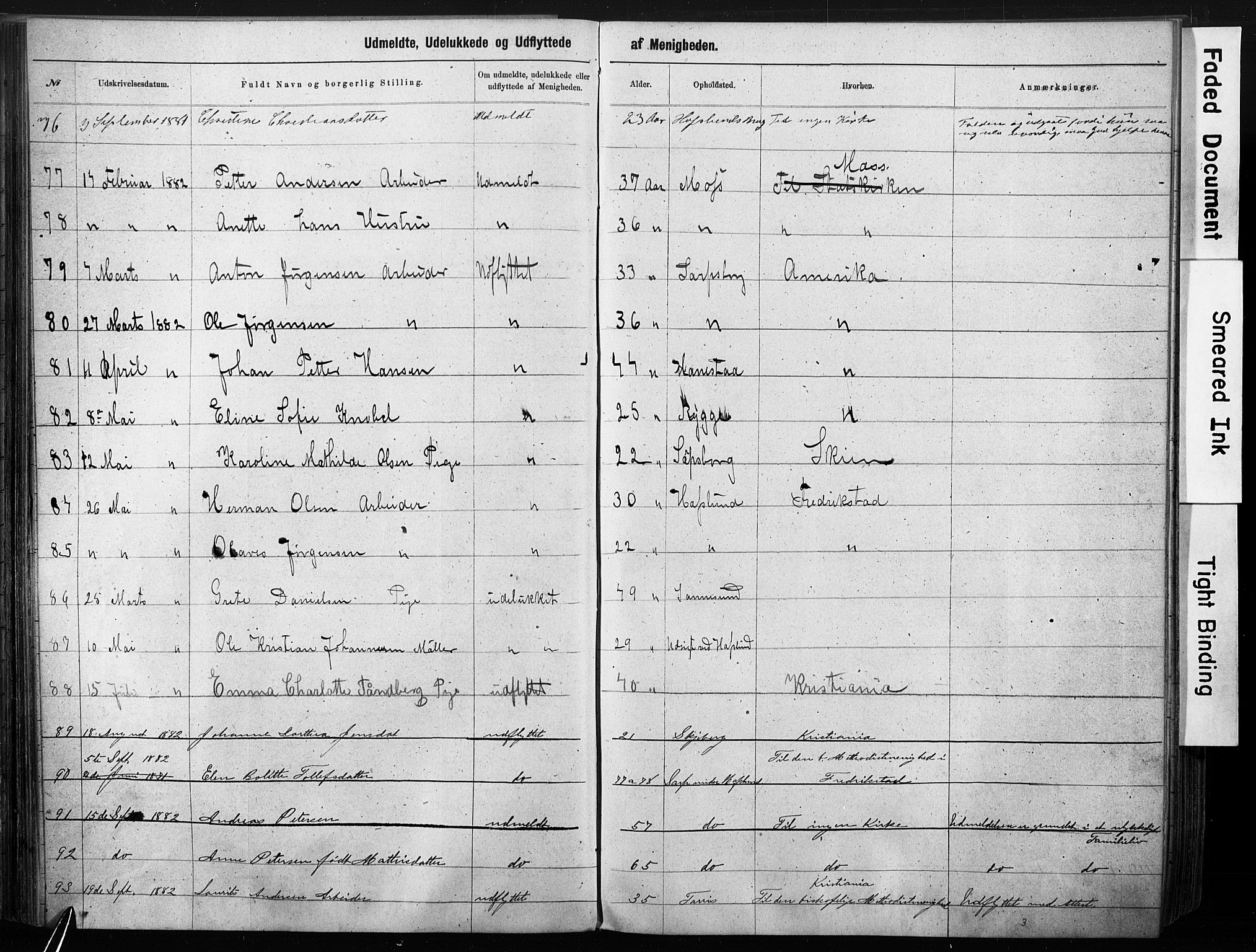 Sarpsborg metodistkirke, AV/SAO-PAO-0233/A/L0003: Dissenter register no. 3, 1856-1893